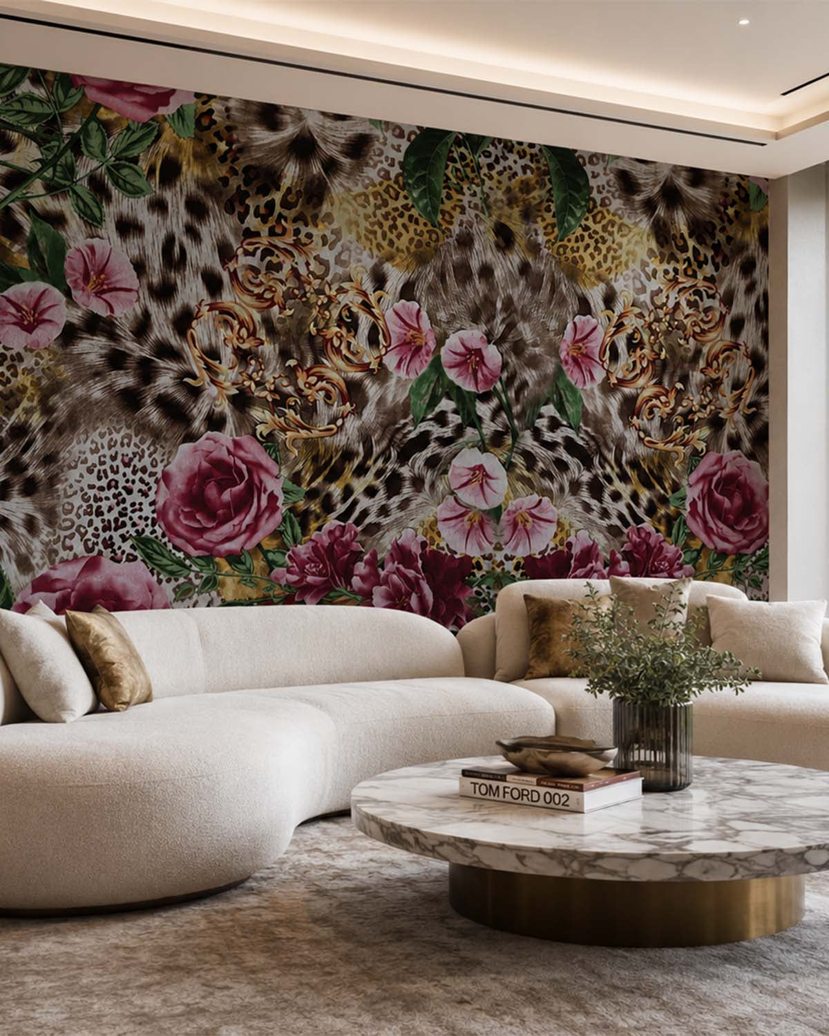 Fancy Leopard Print Wallpaper M9887