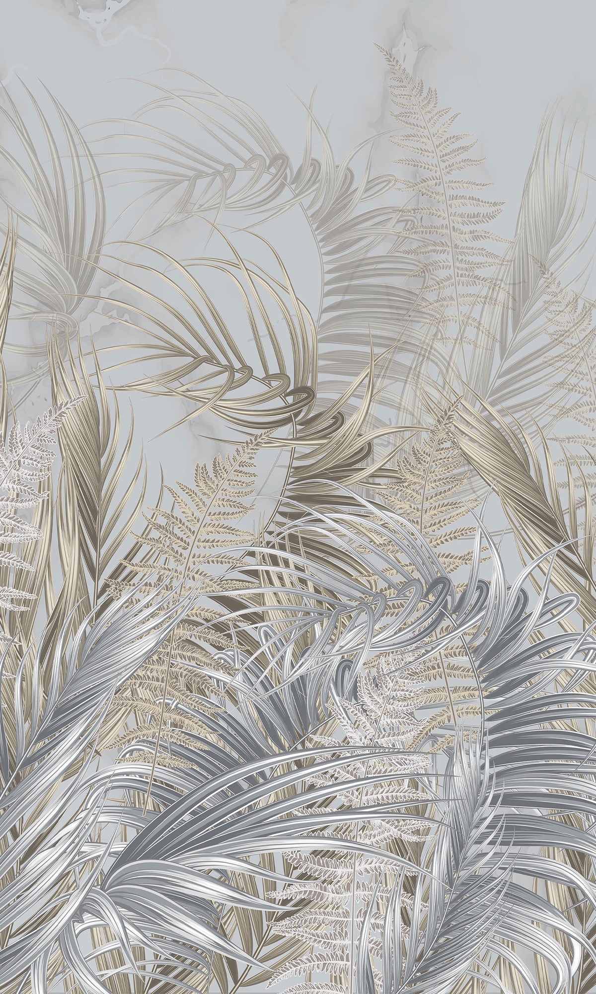 Swaying Palm Leaves Murals M2658 - Sample