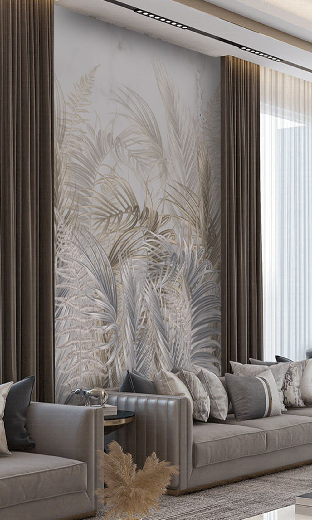 Swaying Palm Leaves Wall Mural M2658