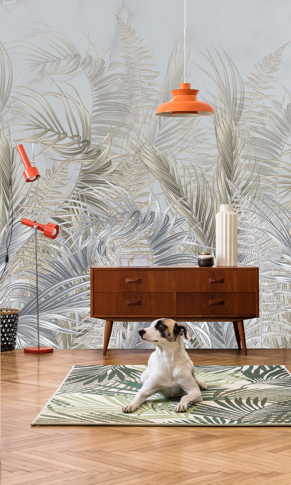 Swaying Palm Leaves Murals M2658 - Sample