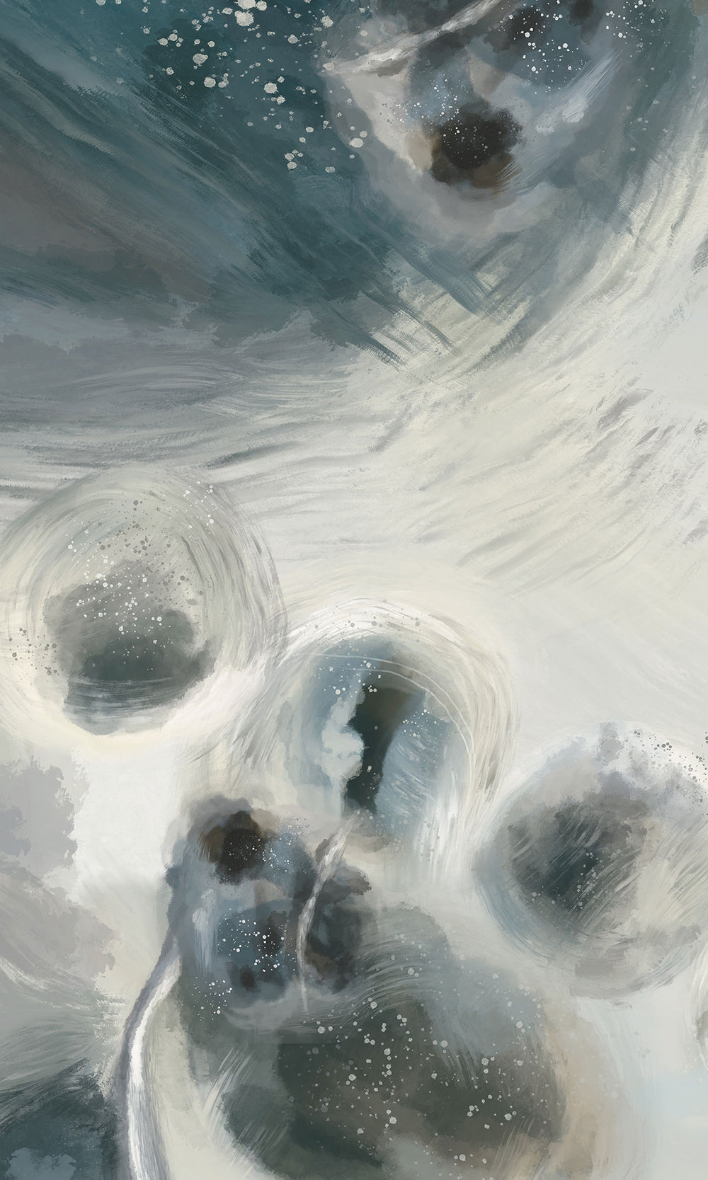 Abstract Bubbles Wall Mural M2640