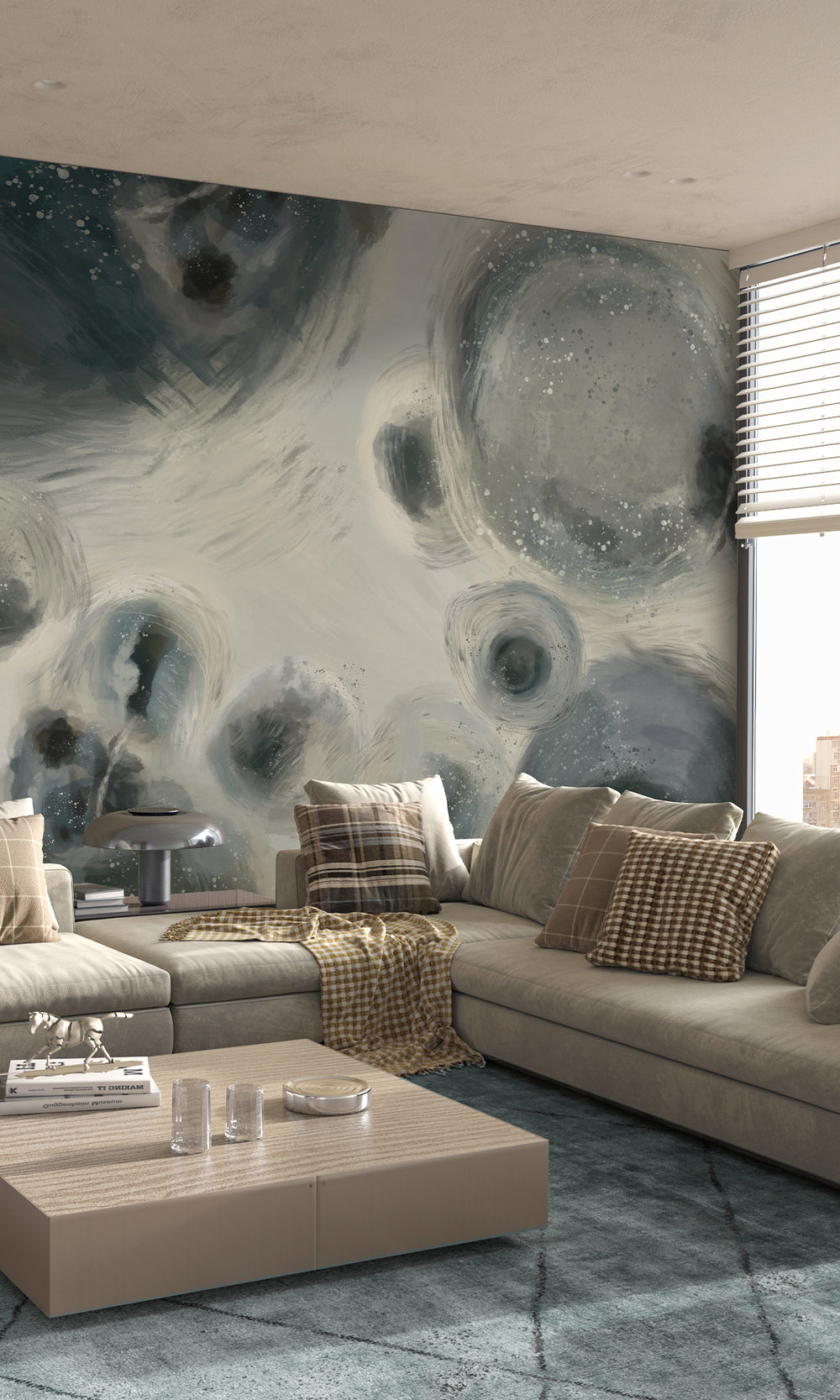 Abstract Bubbles Wall Mural M2640