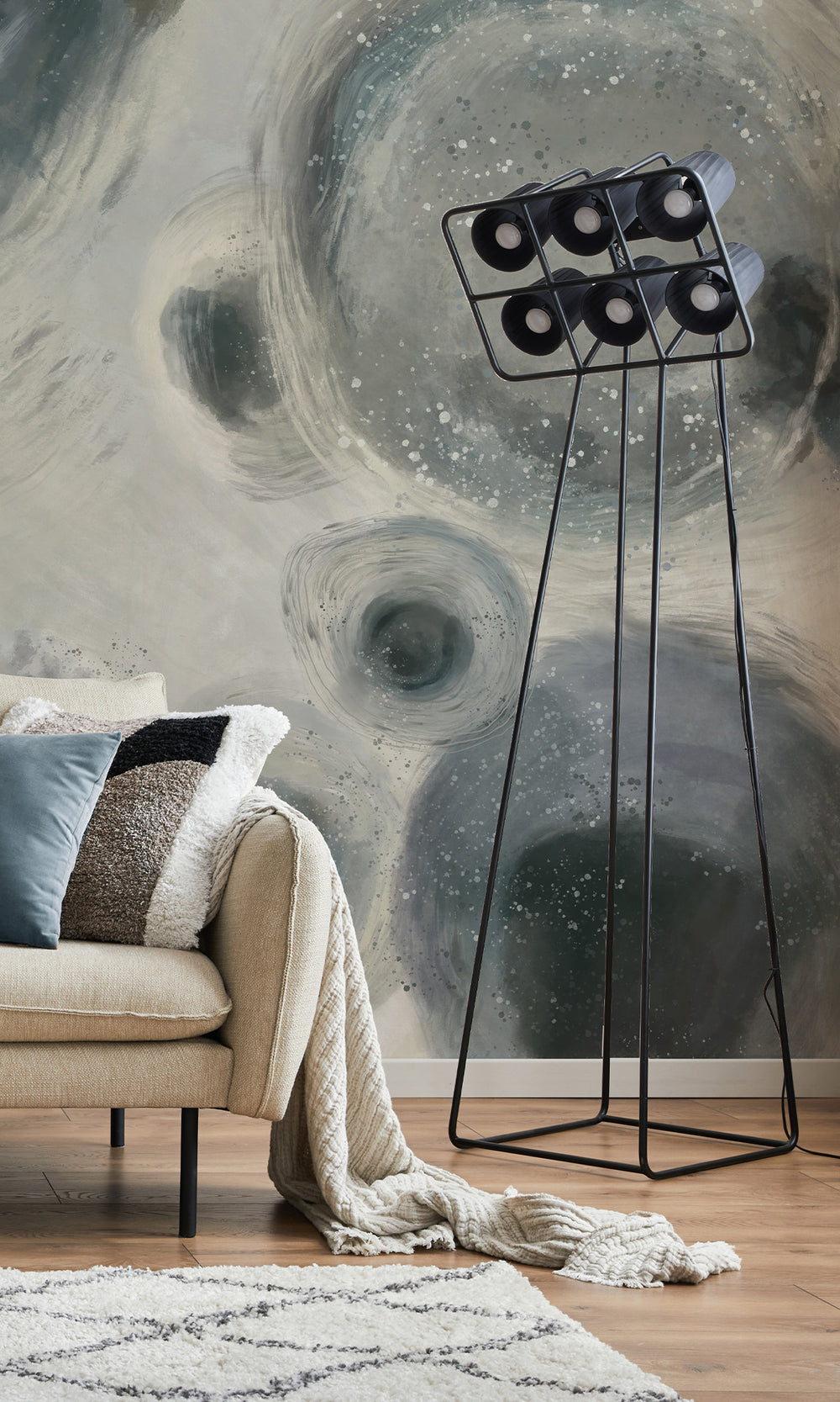 Abstract Bubbles Wall Mural M2640