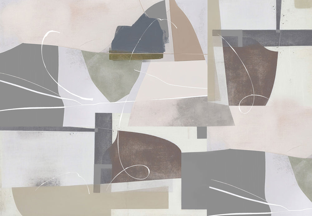 Abstract Geometric Painting Wall Mural M2647