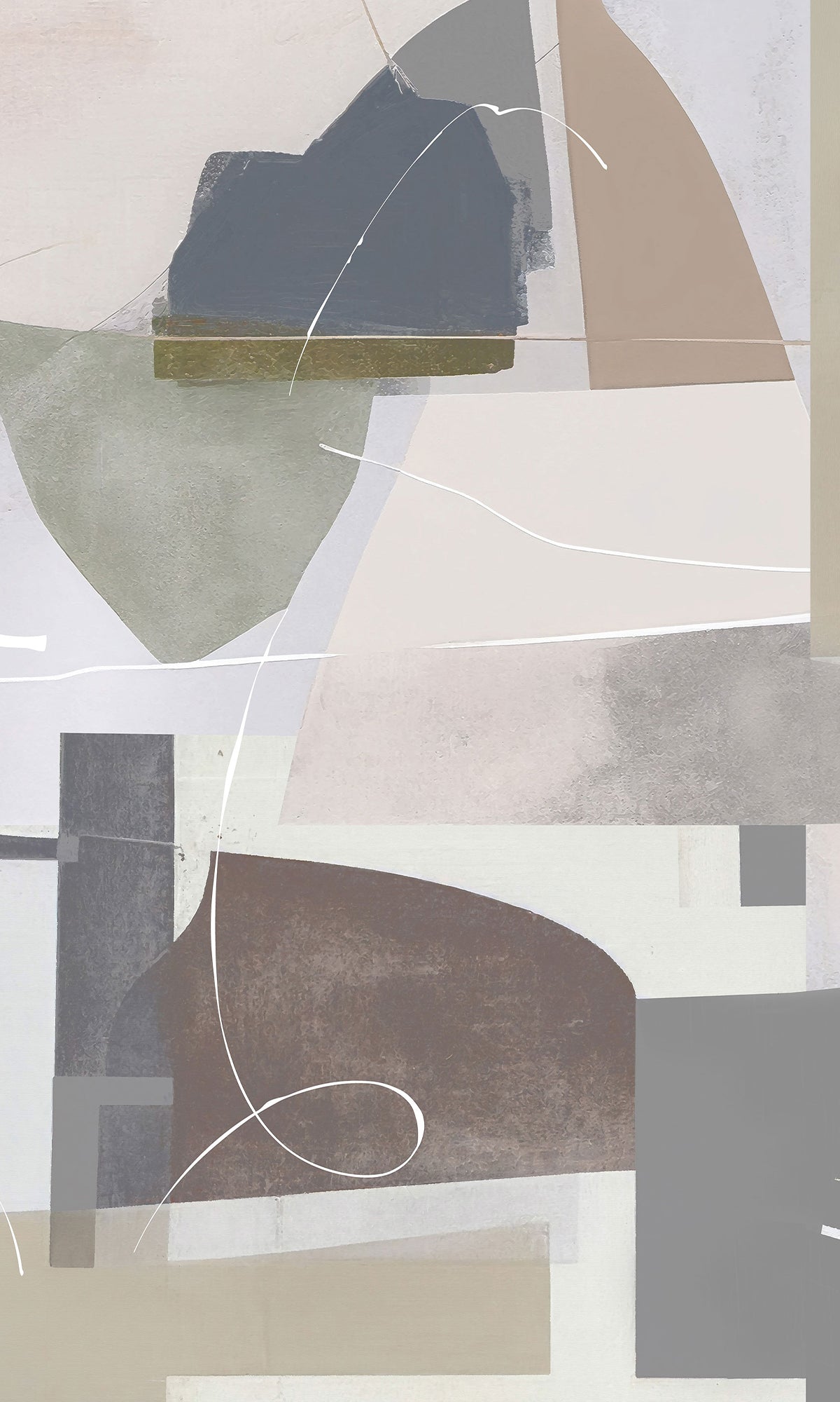 Abstract Geometric Painting Murals M2647 - Sample