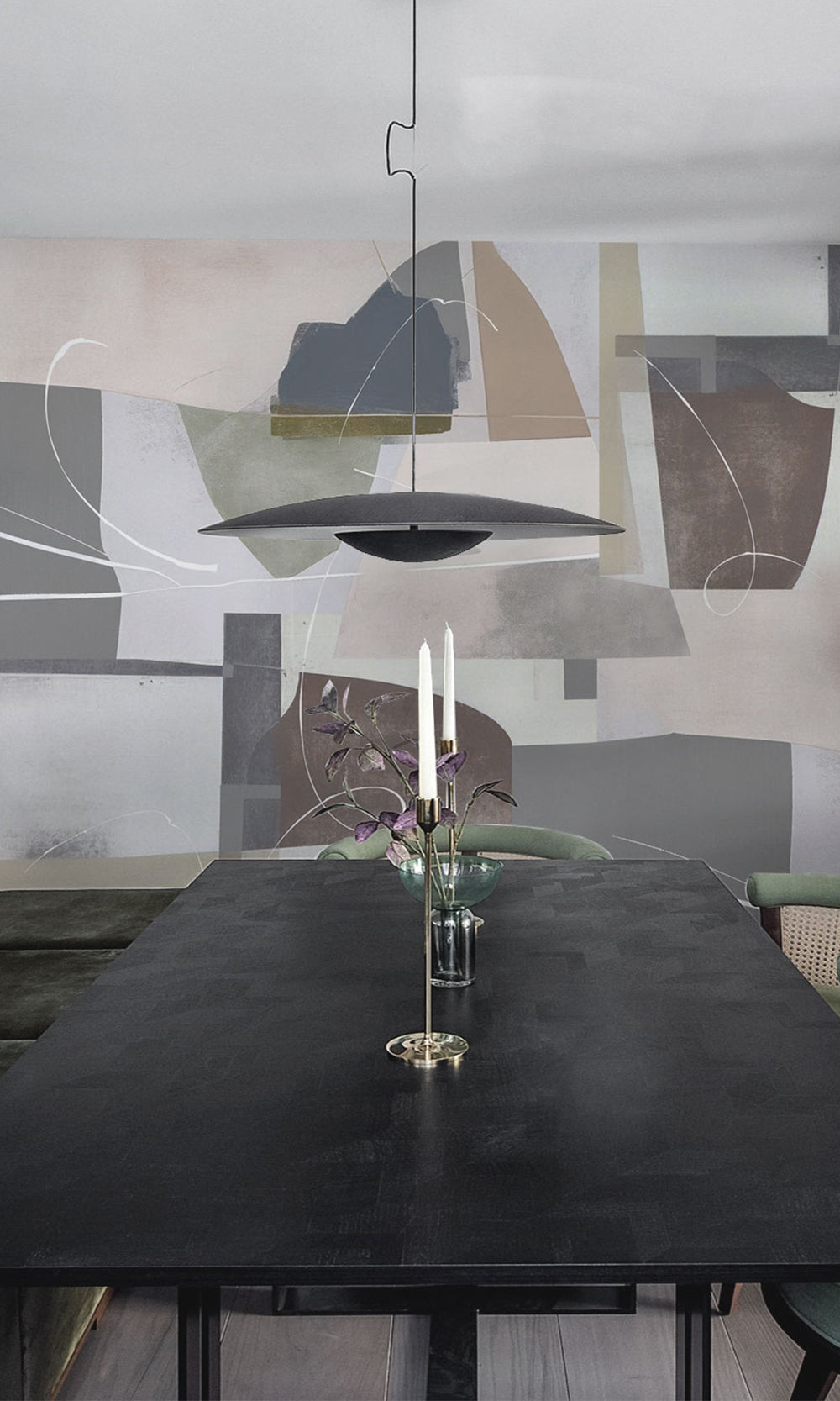 Abstract Geometric Painting Wall Mural M2647
