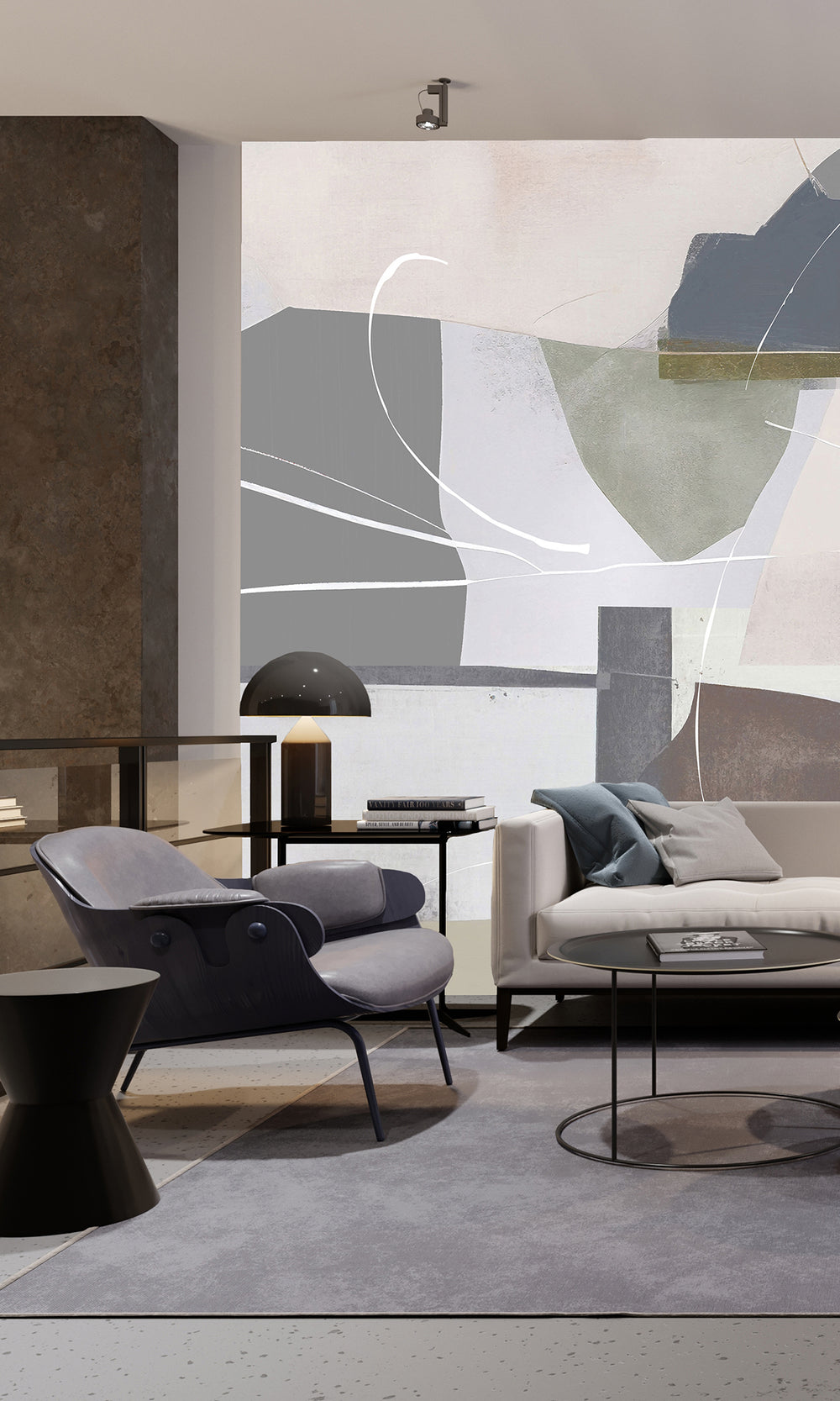 Abstract Geometric Painting Wall Mural M2647