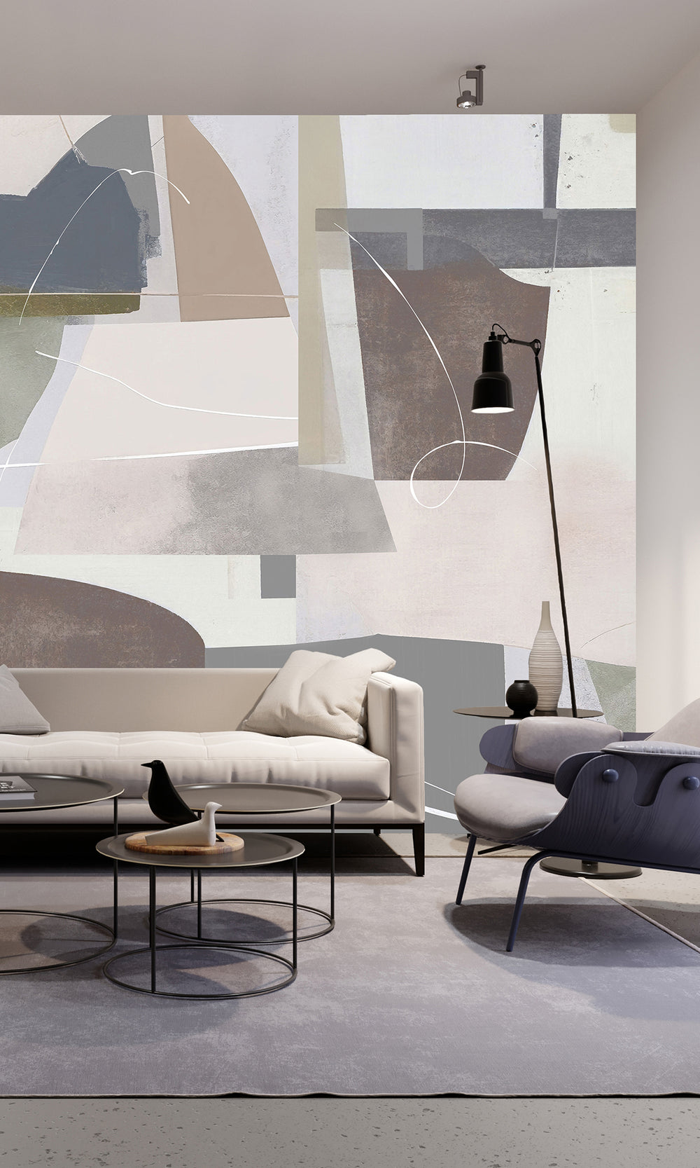 Abstract Geometric Painting Wall Mural M2647