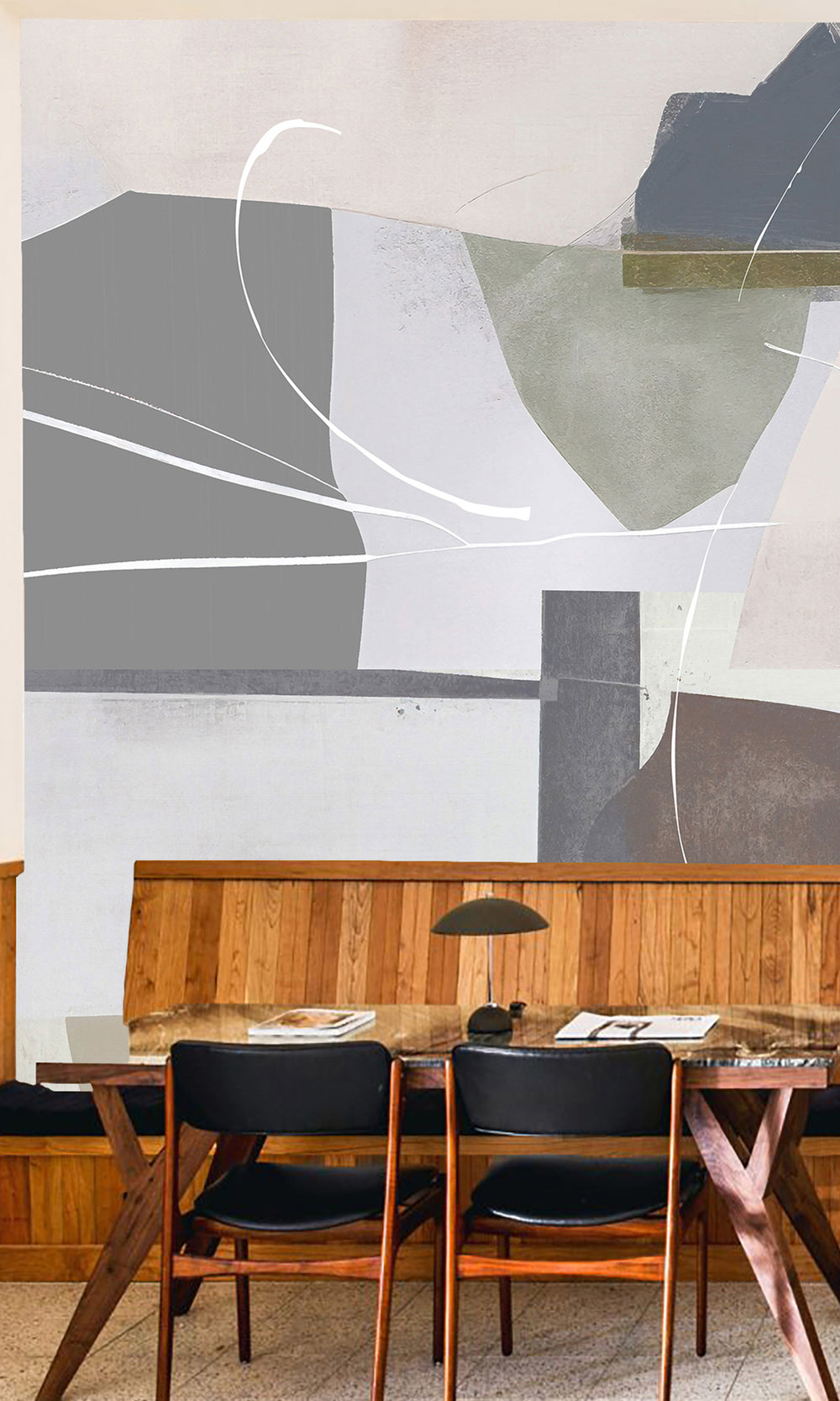 Abstract Geometric Painting Wall Mural M2647
