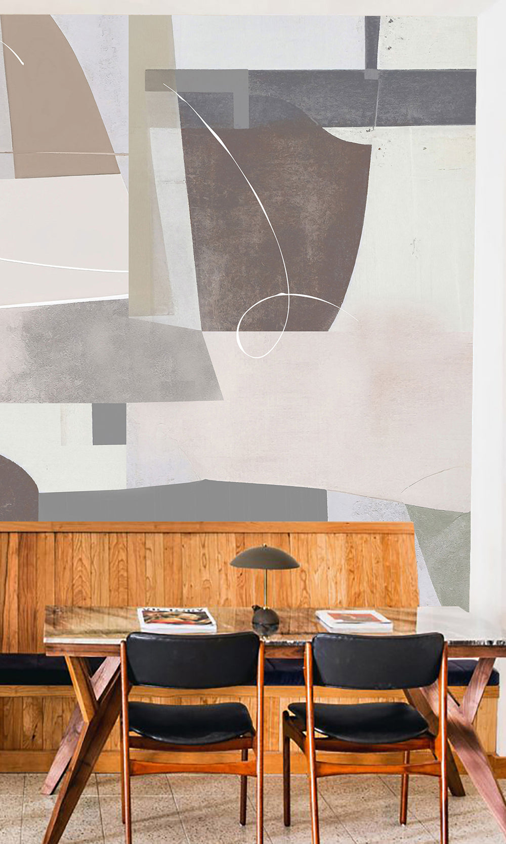 Abstract Geometric Painting Wall Mural M2647