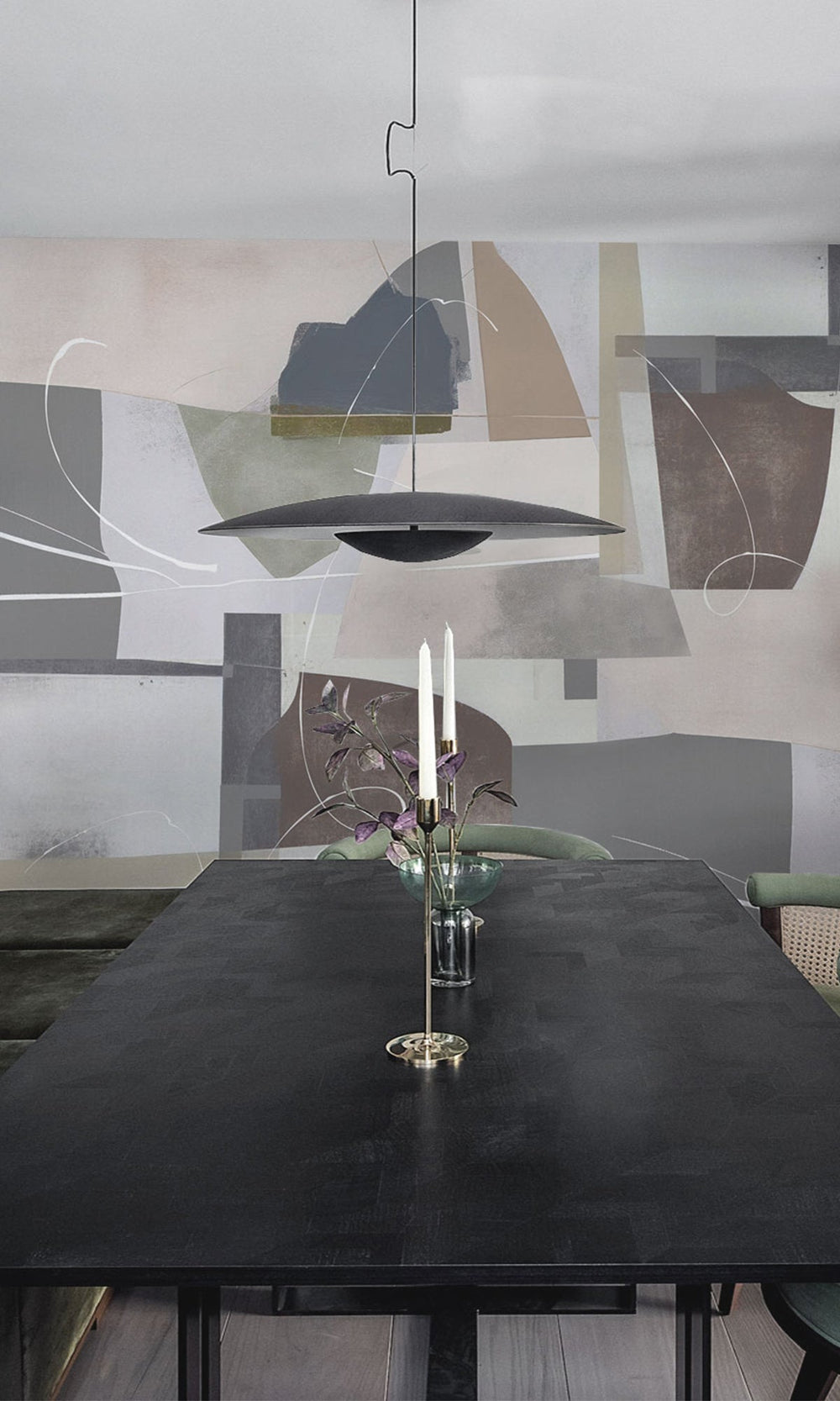 Abstract Geometric Painting Murals M2647 - Sample