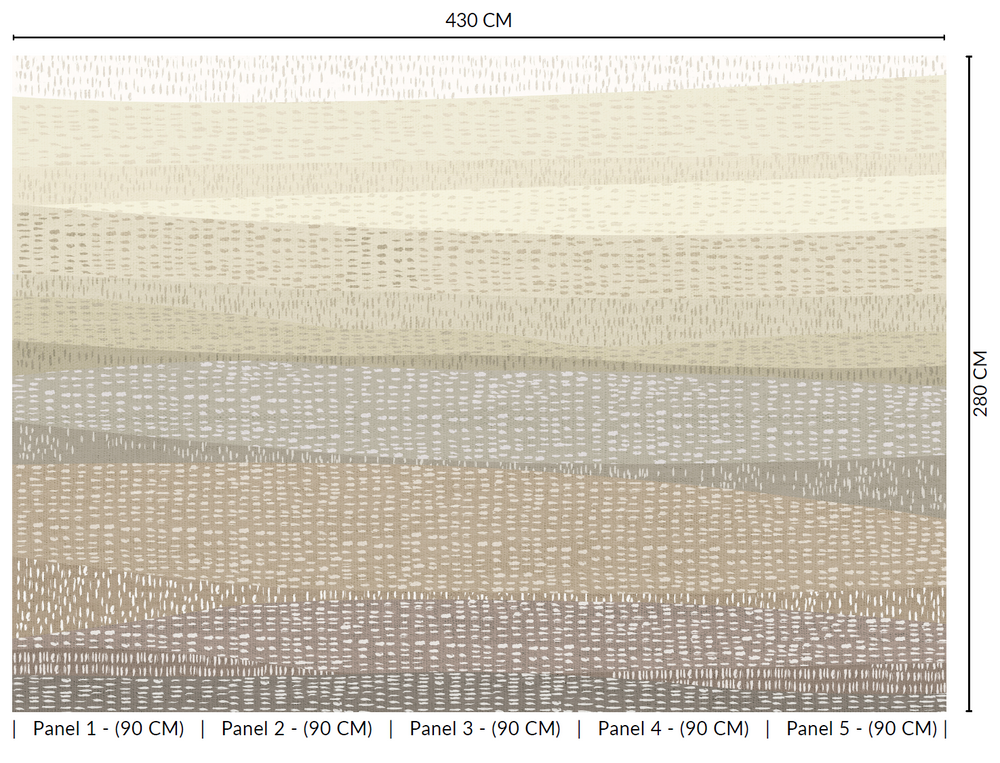 Chalkboard Stripe Collage Murals M2654 - Sample