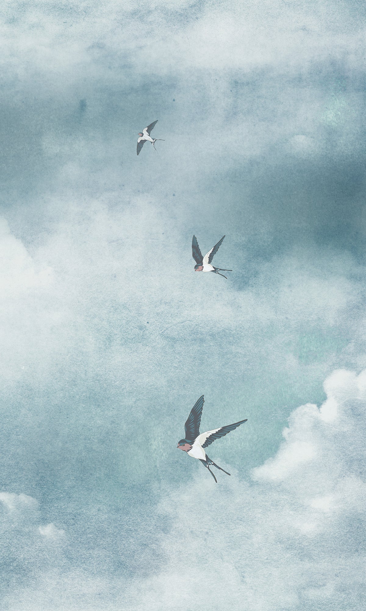 Migratory Swallows Murals M2641 - Sample