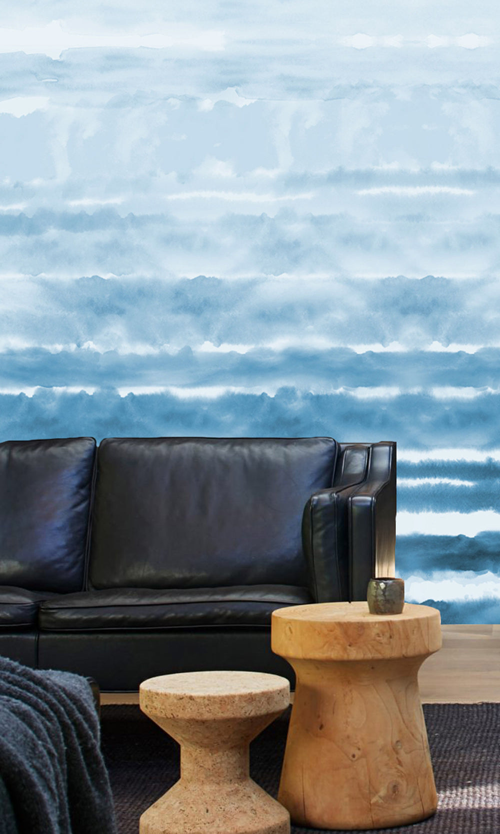 Rolling Abstract Waves Murals M2659