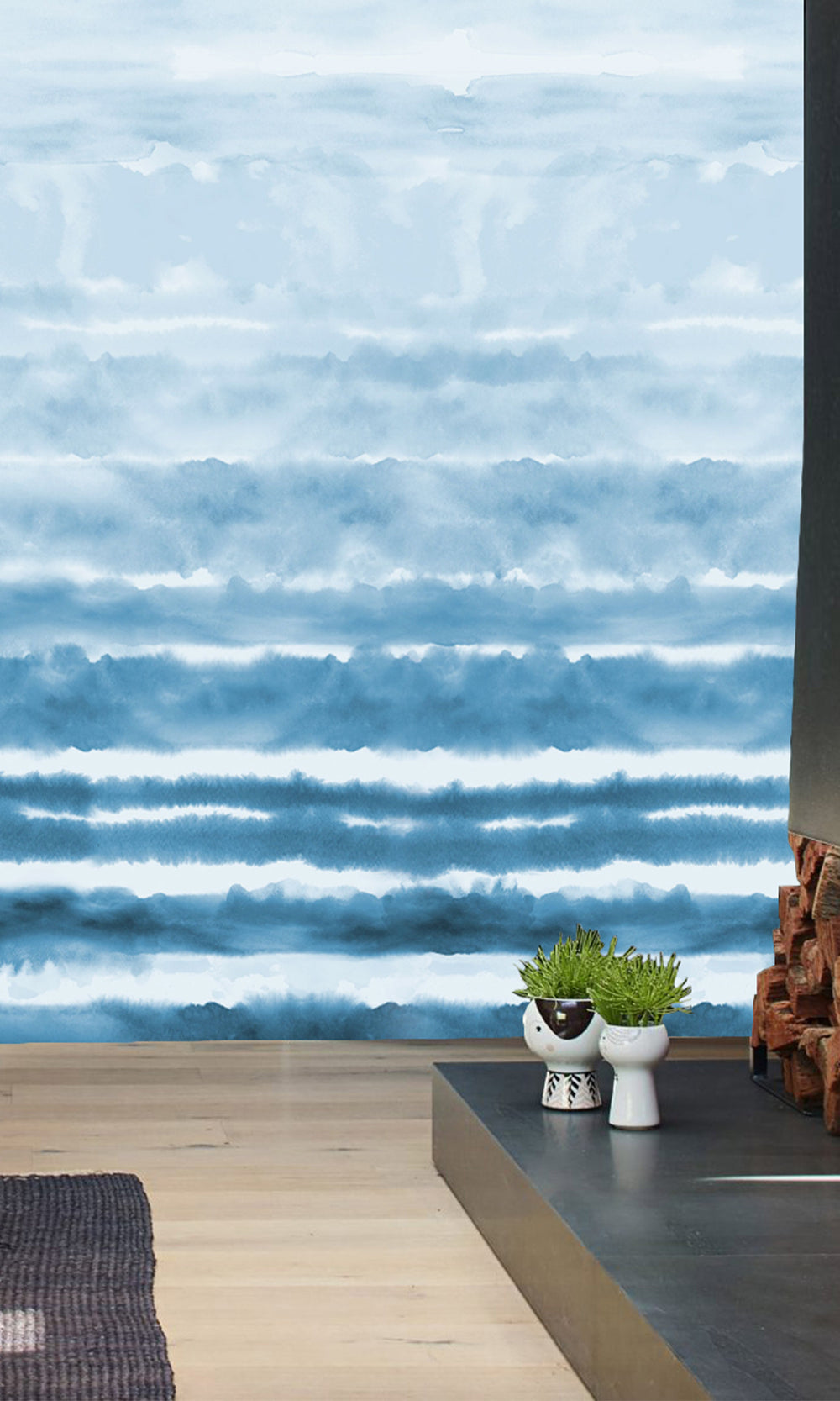 Rolling Abstract Waves Murals M2659
