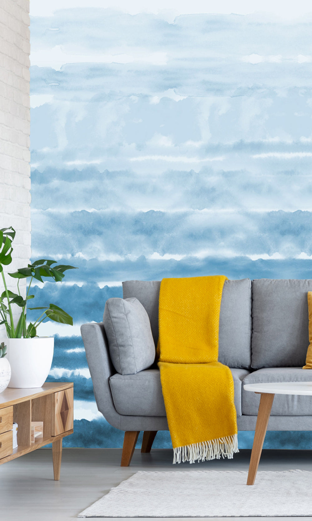 Rolling Abstract Waves Murals M2659