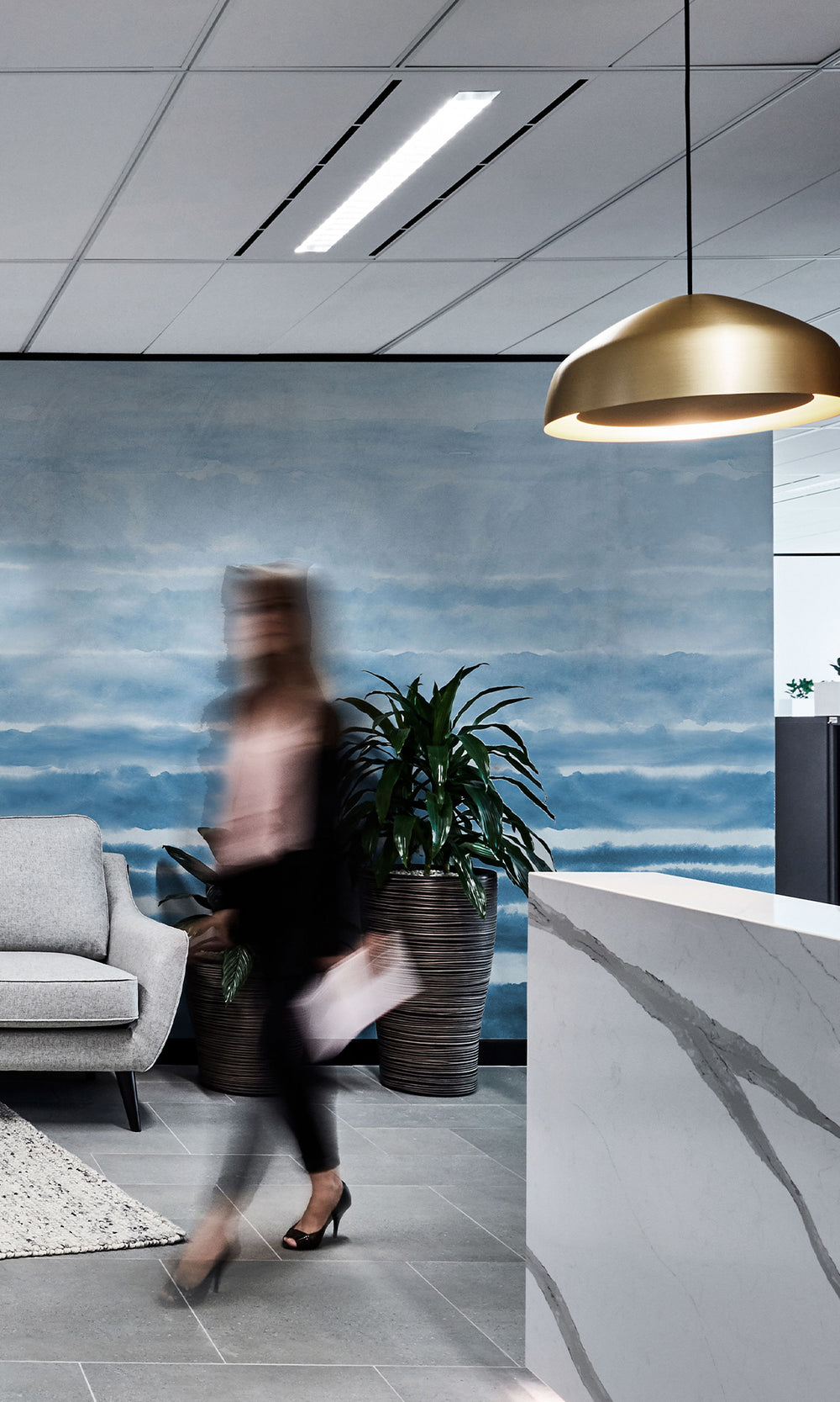 Rolling Abstract Waves Murals M2659
