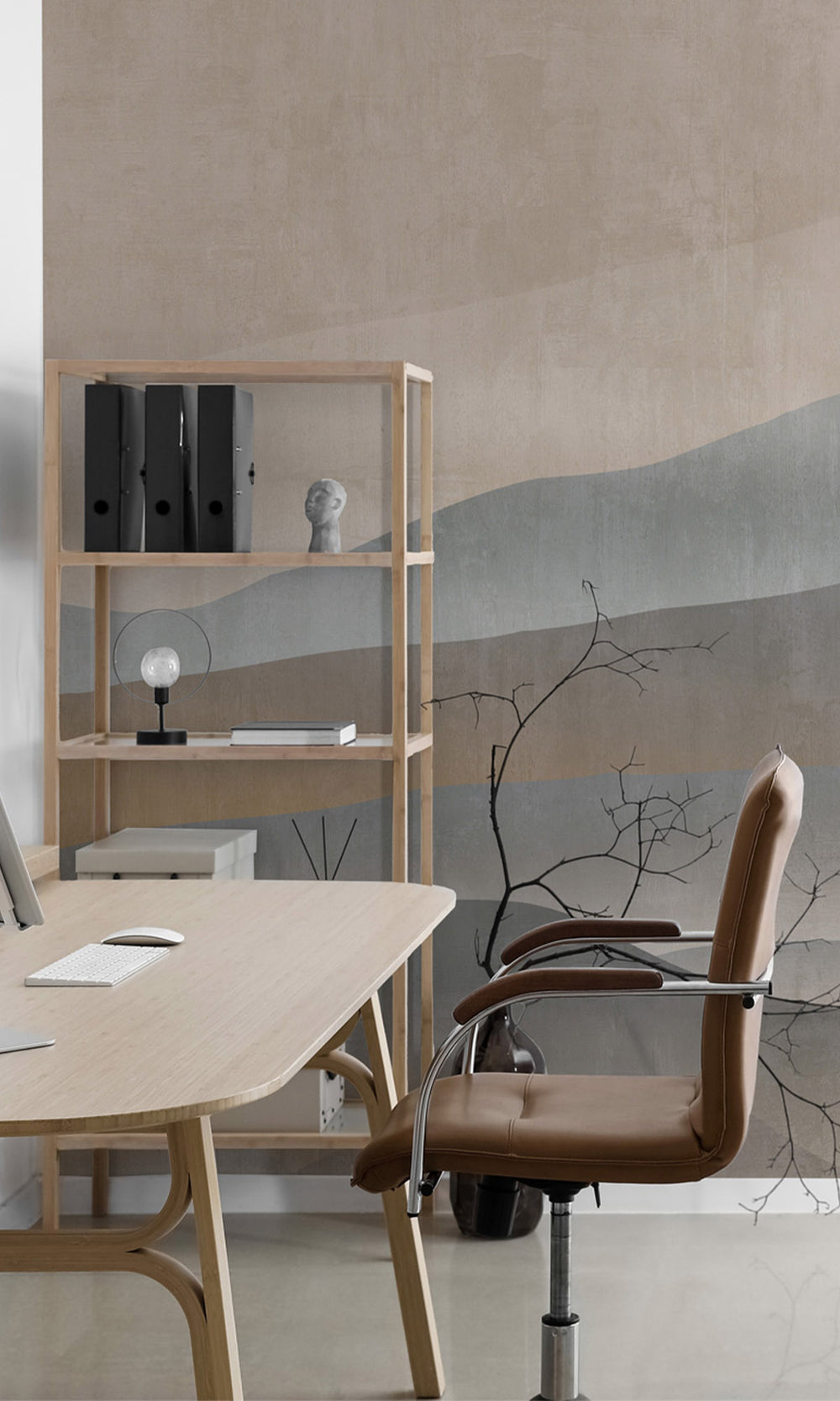 Abstract Mountain Range Wall Mural M2652