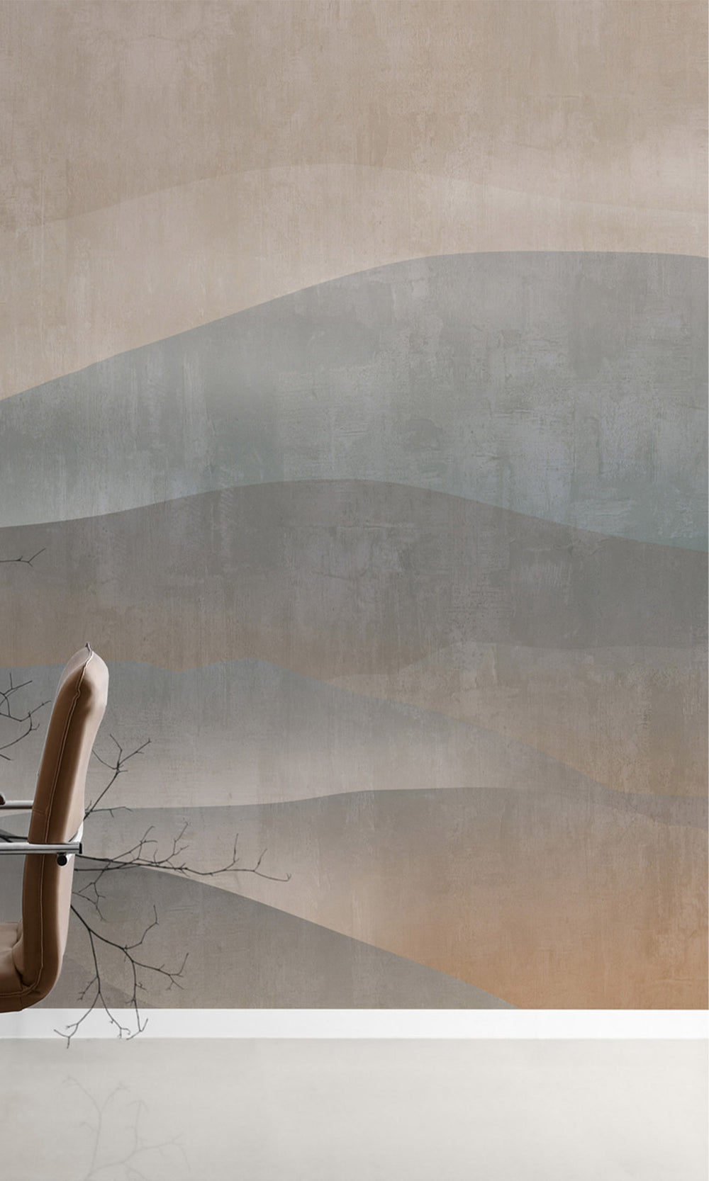 Abstract Mountain Range Wall Mural M2652