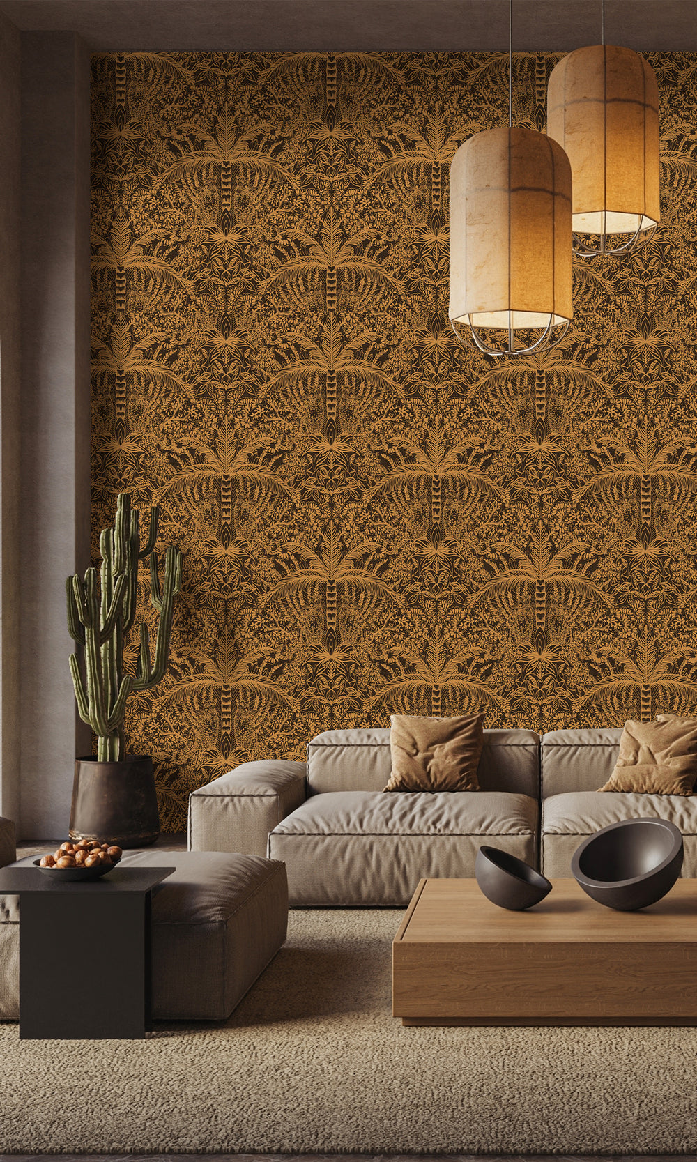 Botanical Blocks Wall Mural M2634