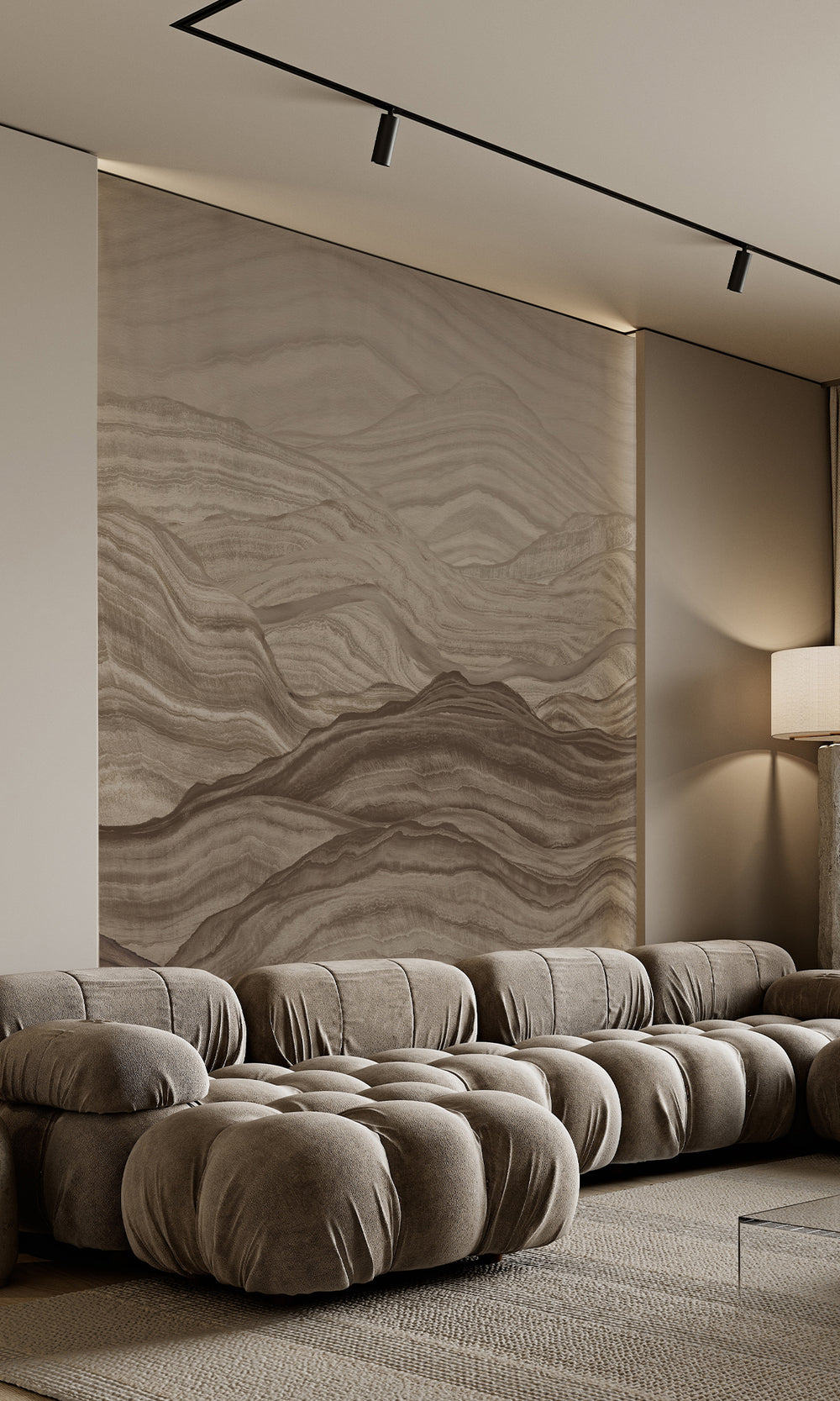 Abstract Mountains Murals M2643 - Sample