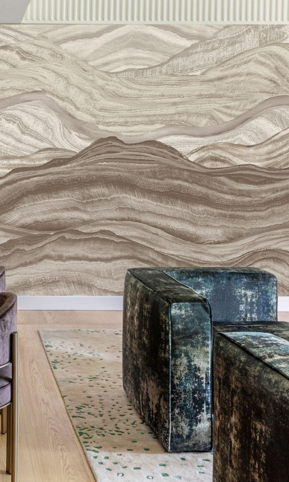 Abstract Mountains Murals M2643 - Sample