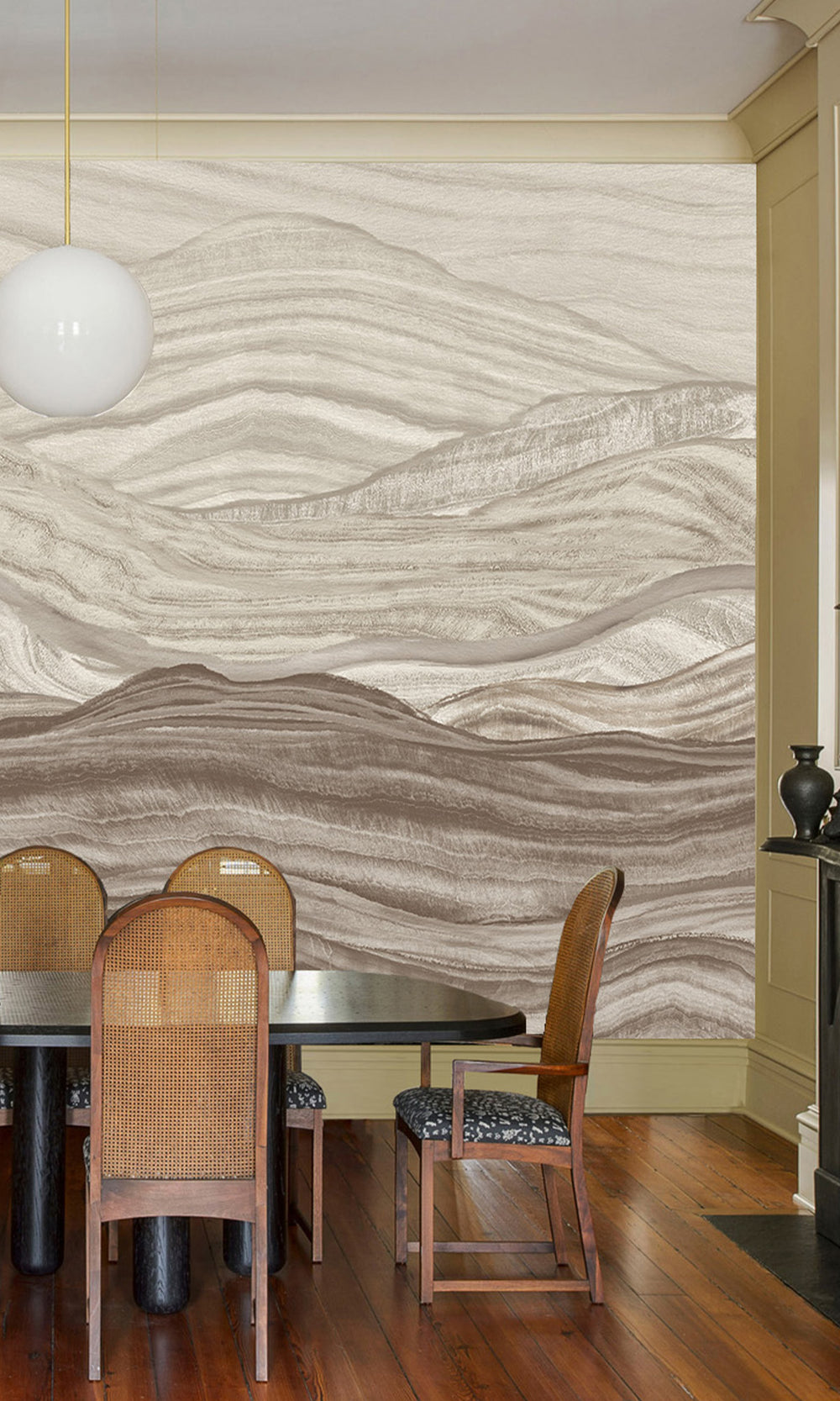 Abstract Mountains Murals M2643 - Sample
