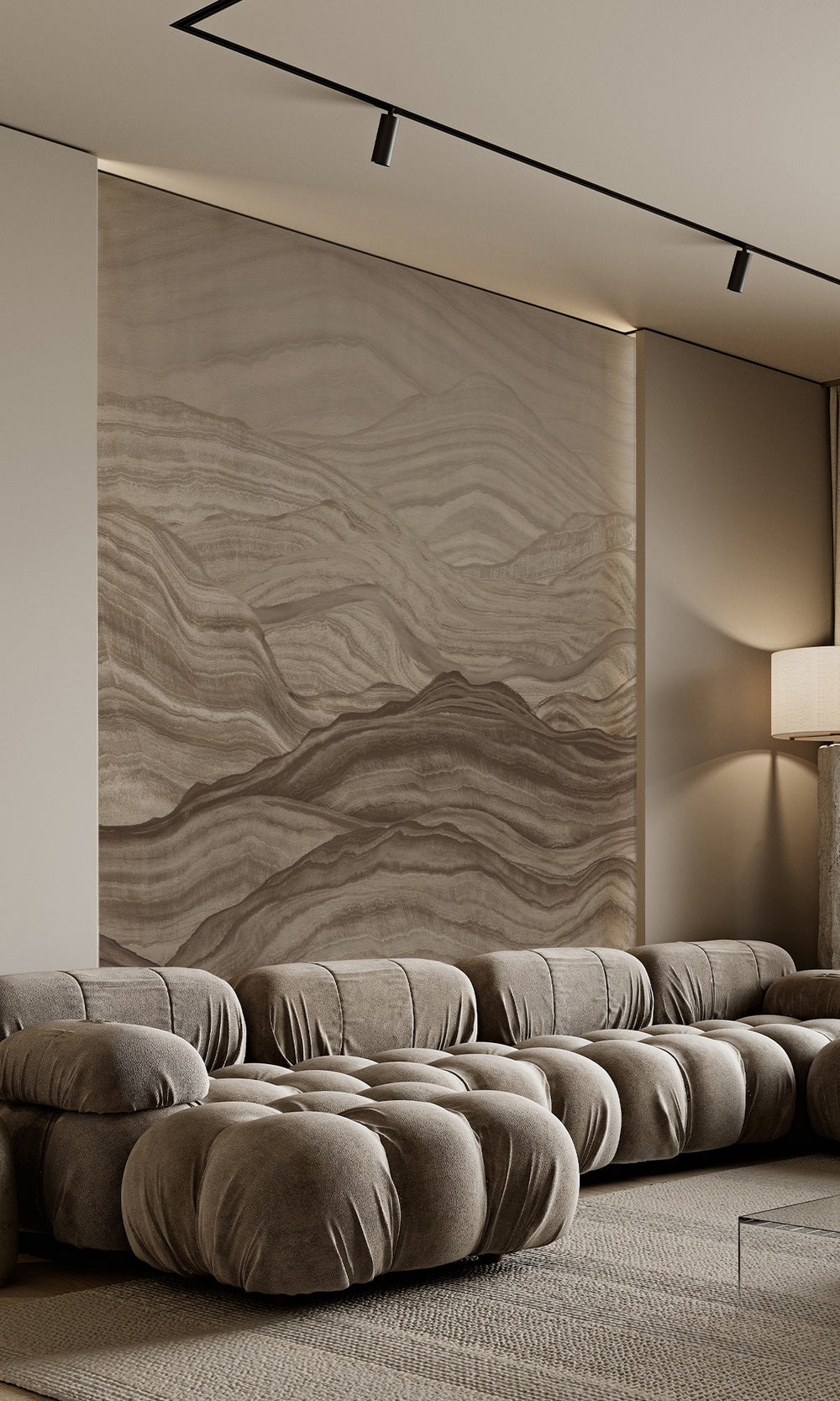 Abstract Mountains Murals M2643 - Sample