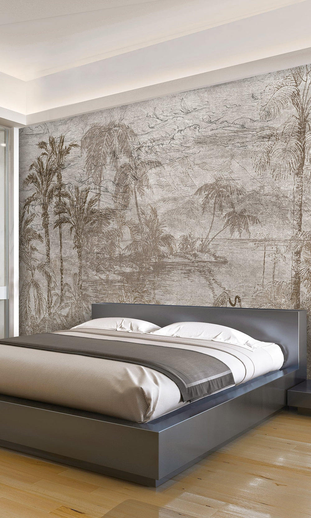 Flamingos by the Beach Murals M2665 - Sample