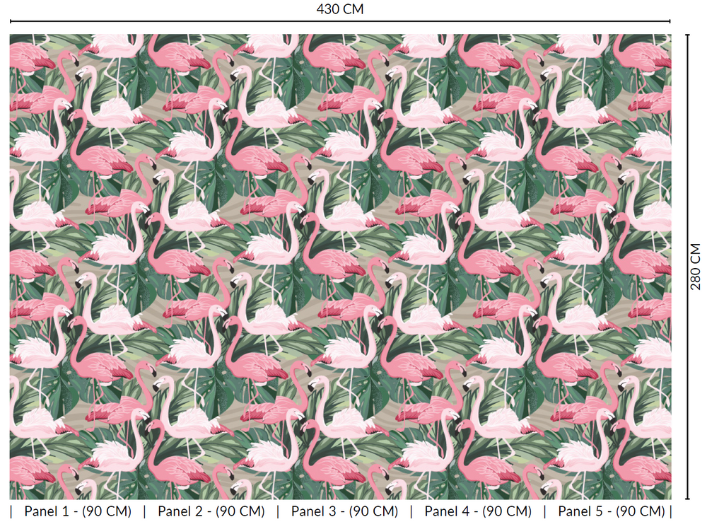 Frolicking Pelicans Murals M2666 - Sample