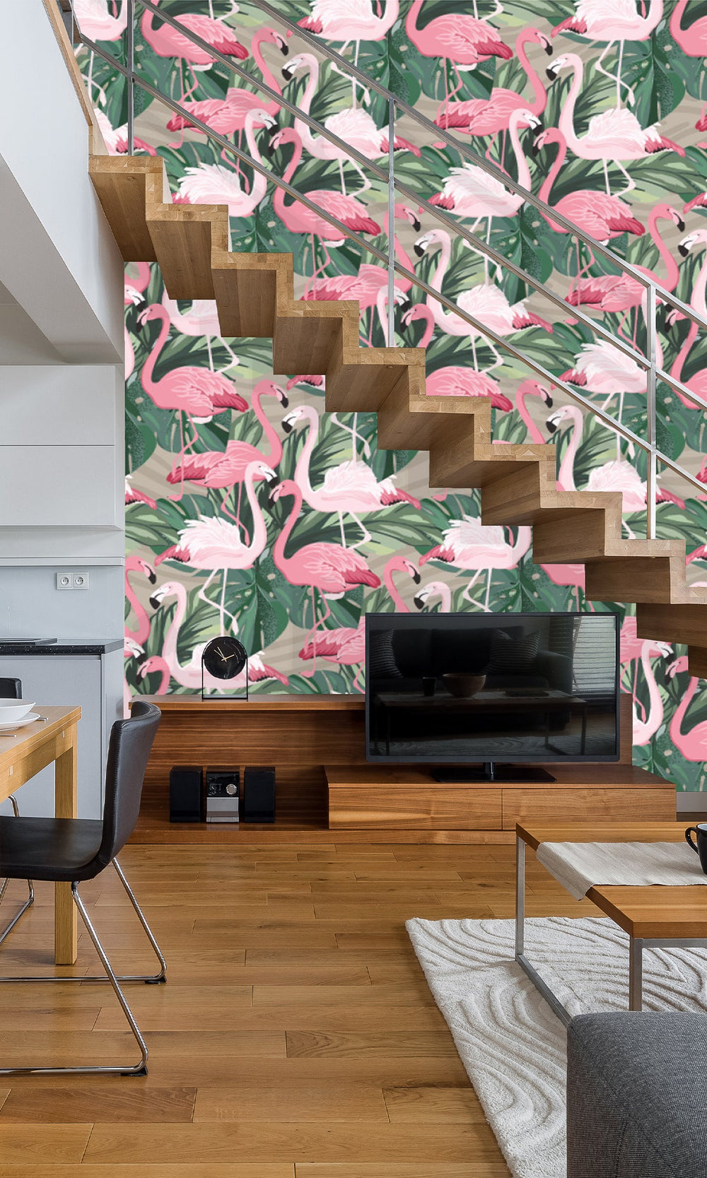 Frolicking Pelicans Murals M2666 - Sample