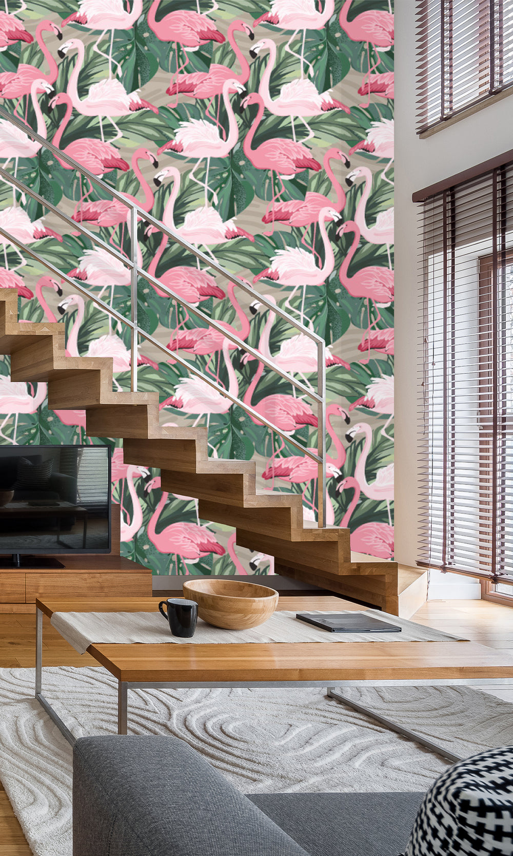 Frolicking Pelicans Murals M2666 - Sample