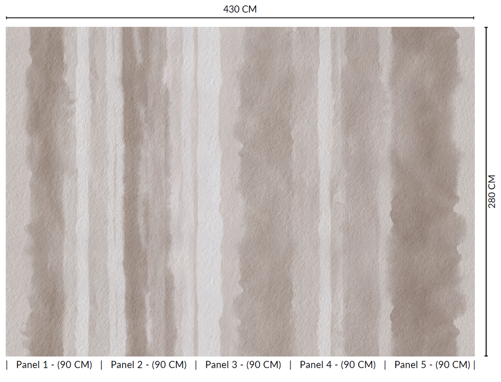 Abstract Painted Stripes Wall Mural M2653