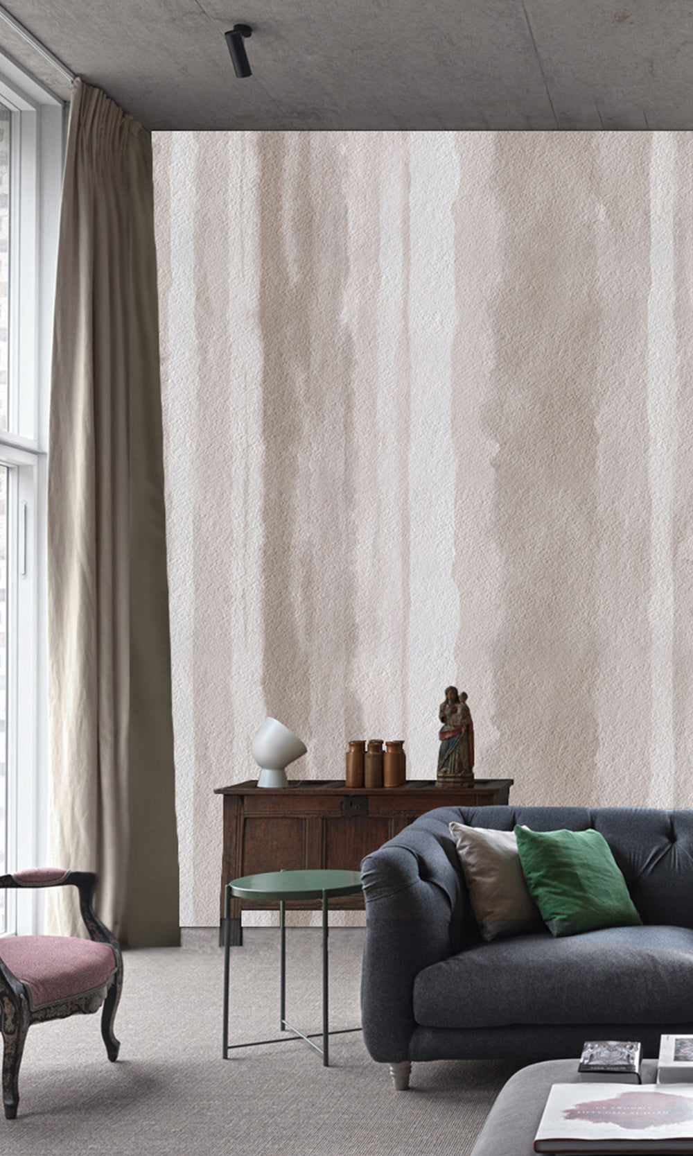 Abstract Painted Stripes Wall Mural M2653