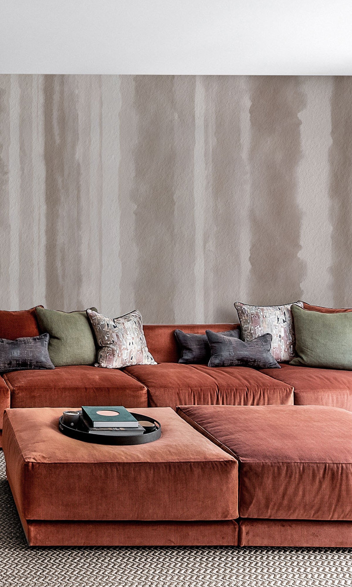 Abstract Painted Stripes Murals M2653