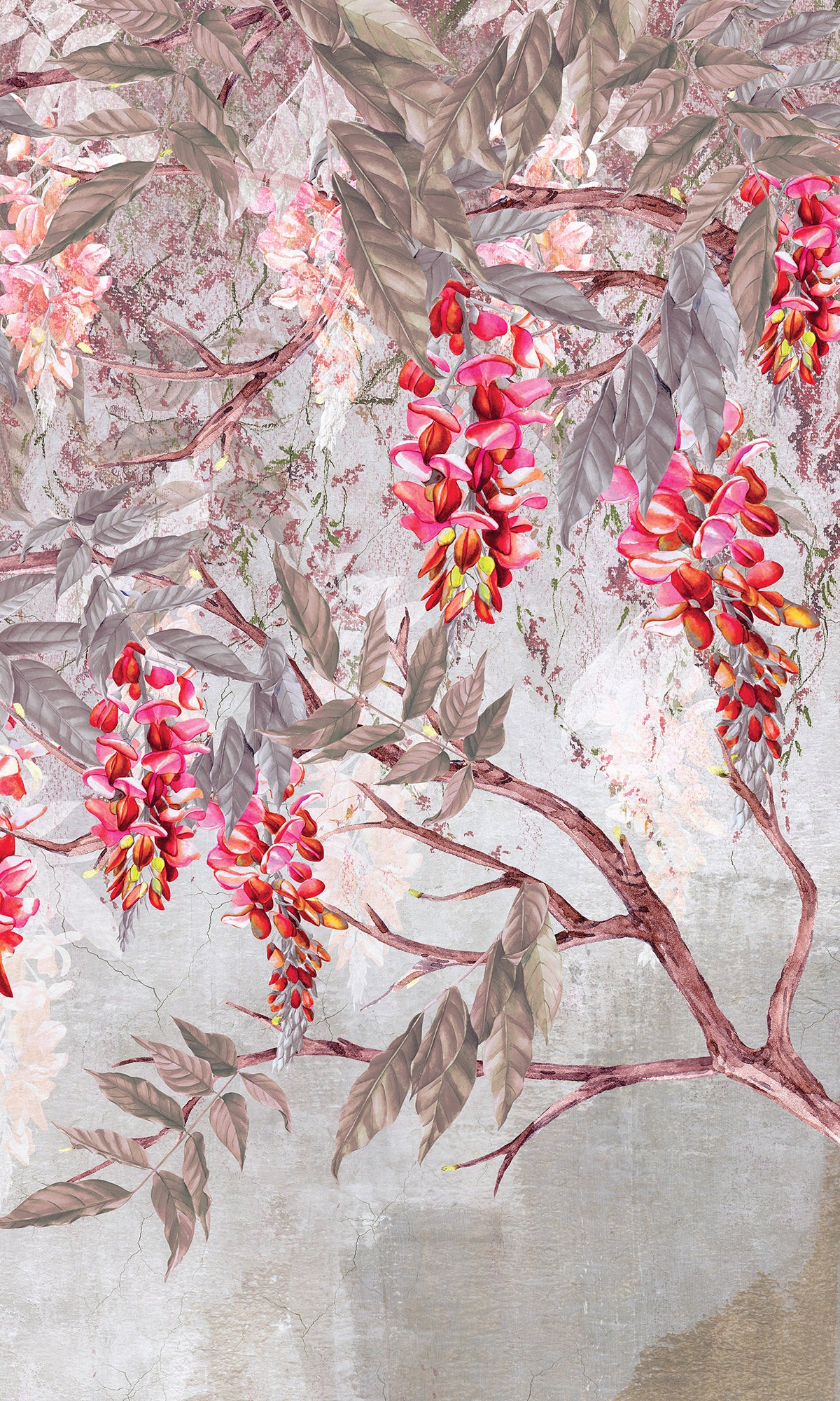 Pink Acacias in Bloom Murals M2663 - Sample