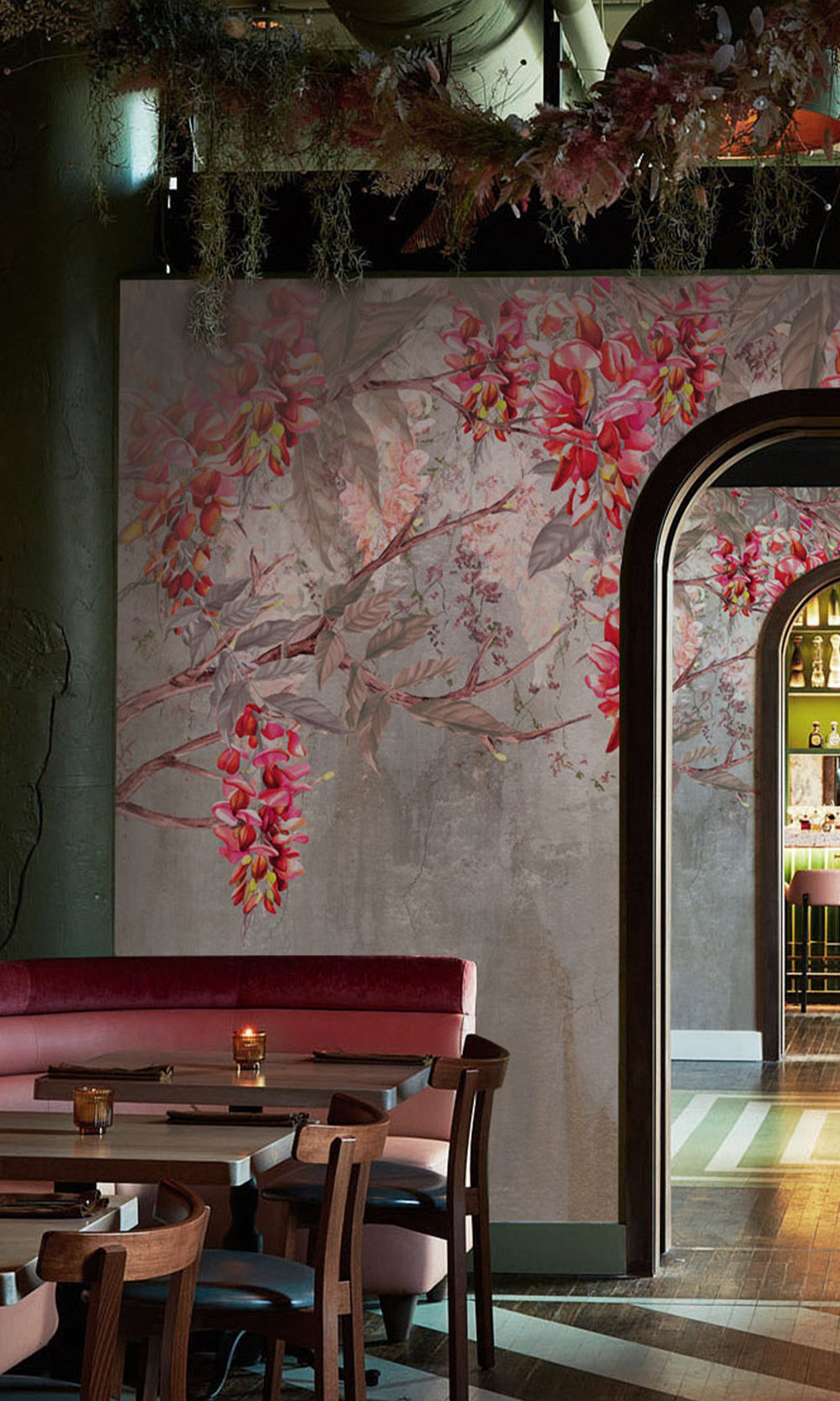 Pink Acacias in Bloom Murals M2663