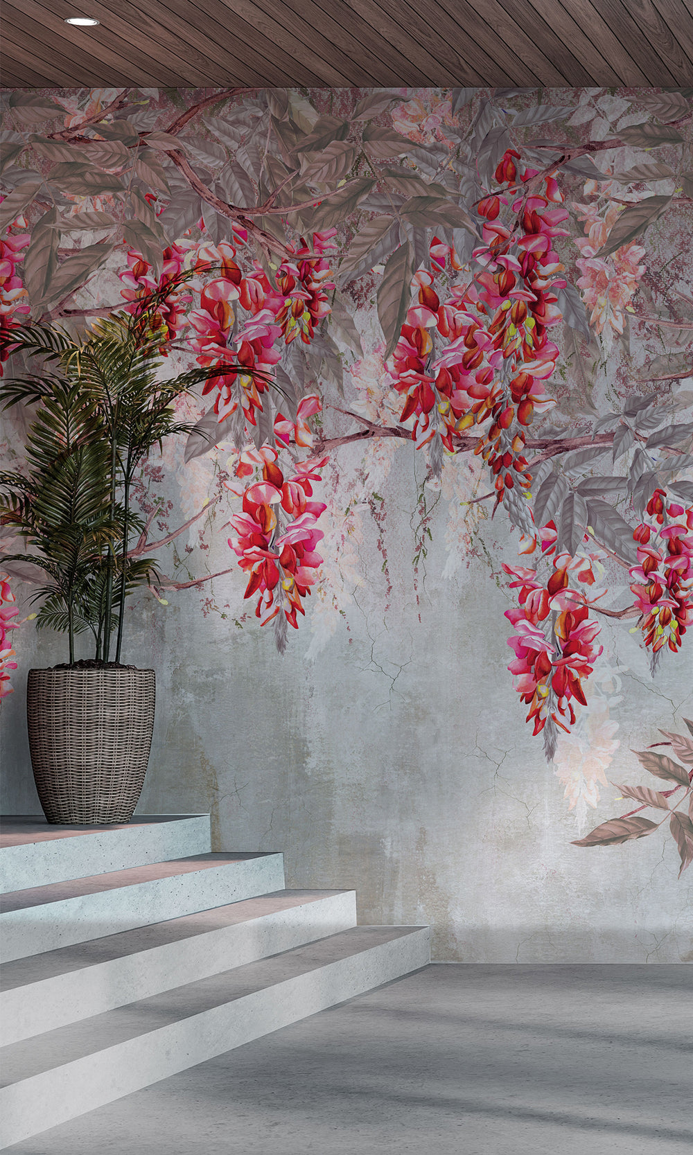 Pink Acacias in Bloom Murals M2663