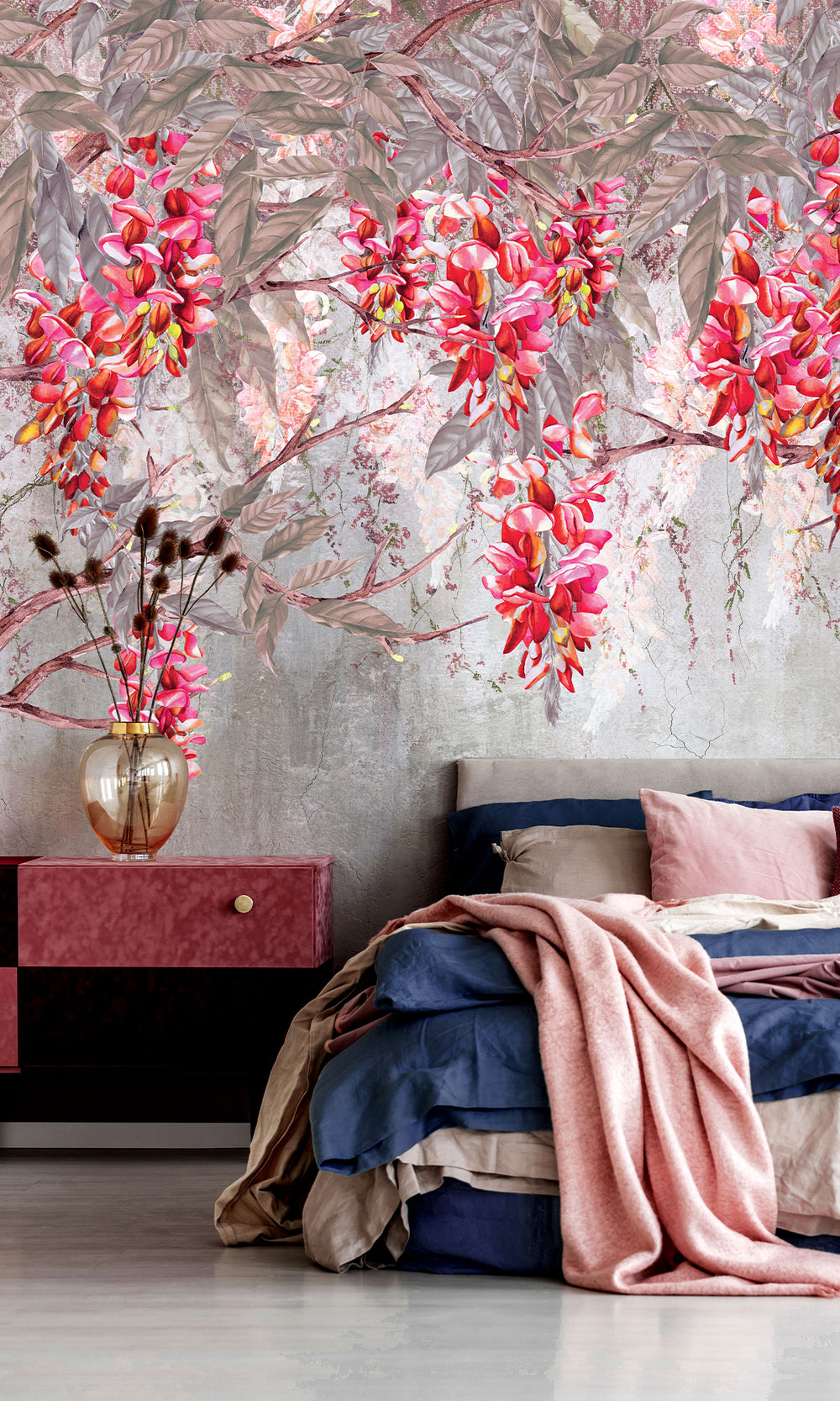 Pink Acacias in Bloom Murals M2663