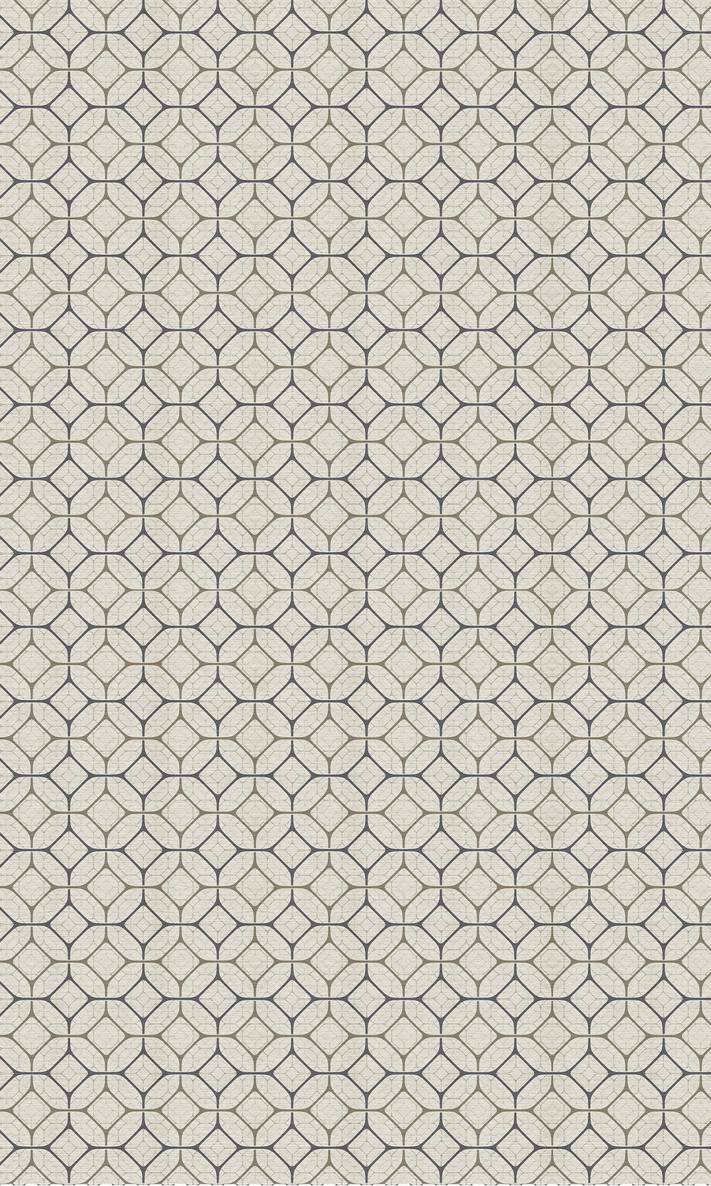 Taupe Tiled Geometric Ogee Murals M2662 - Sample
