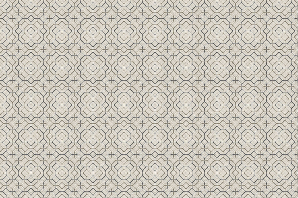 Taupe Tiled Geometric Ogee Murals M2662 - Sample