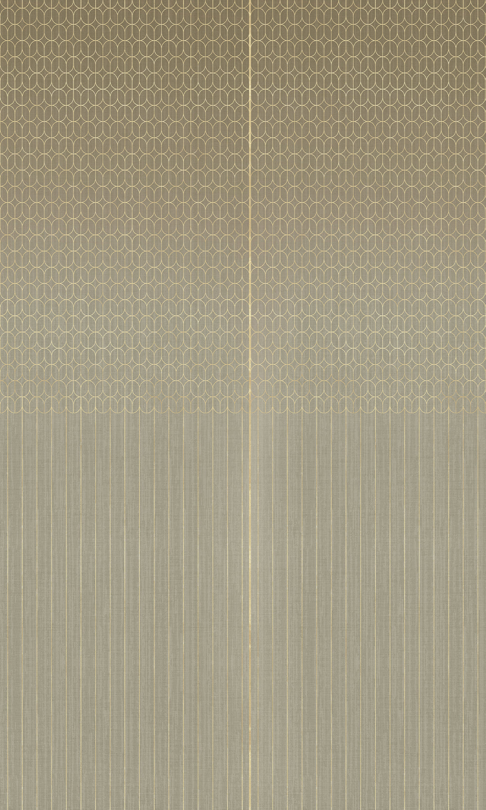 Gold Geometric Striped Murals M2636 - Sample