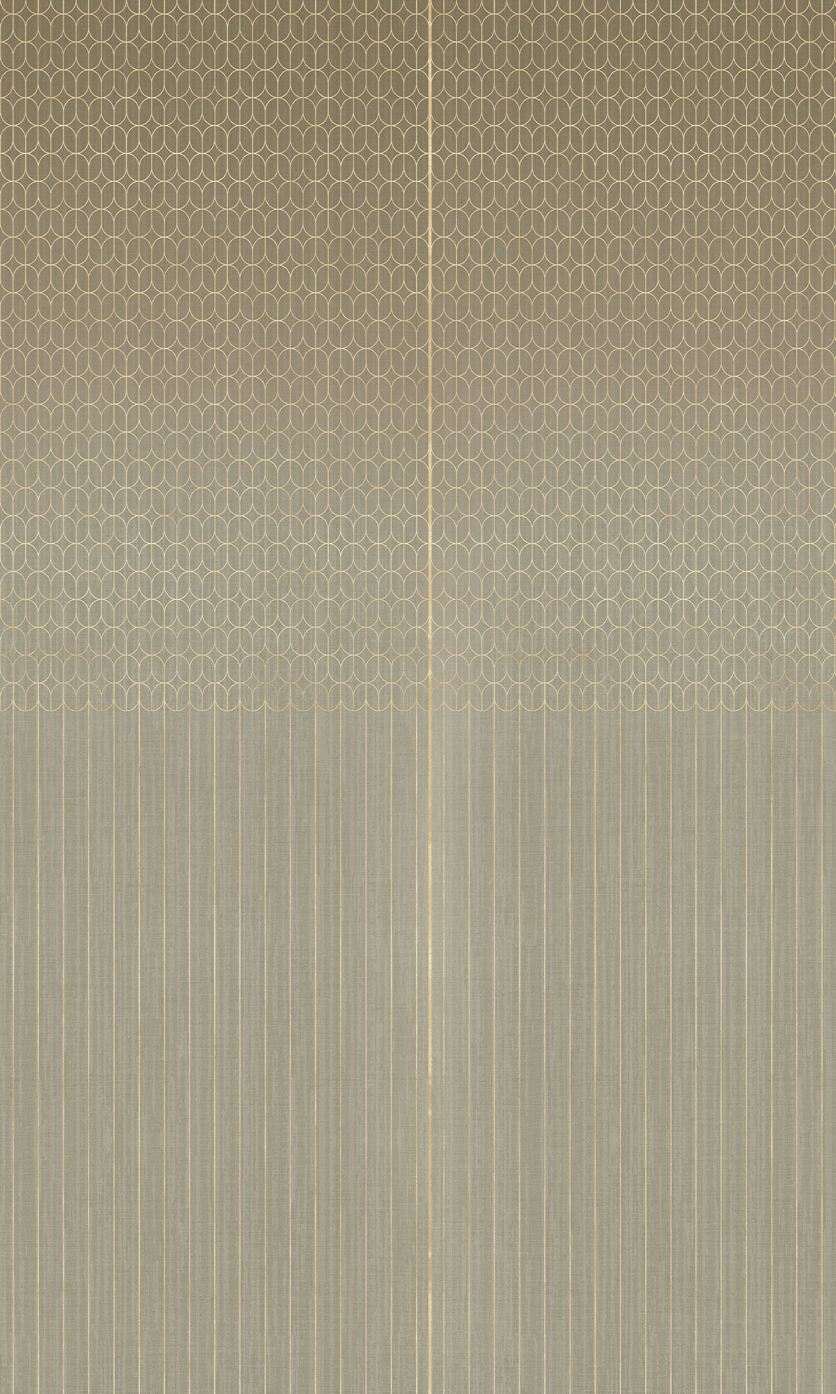Gold Geometric Striped Murals M2636 - Sample