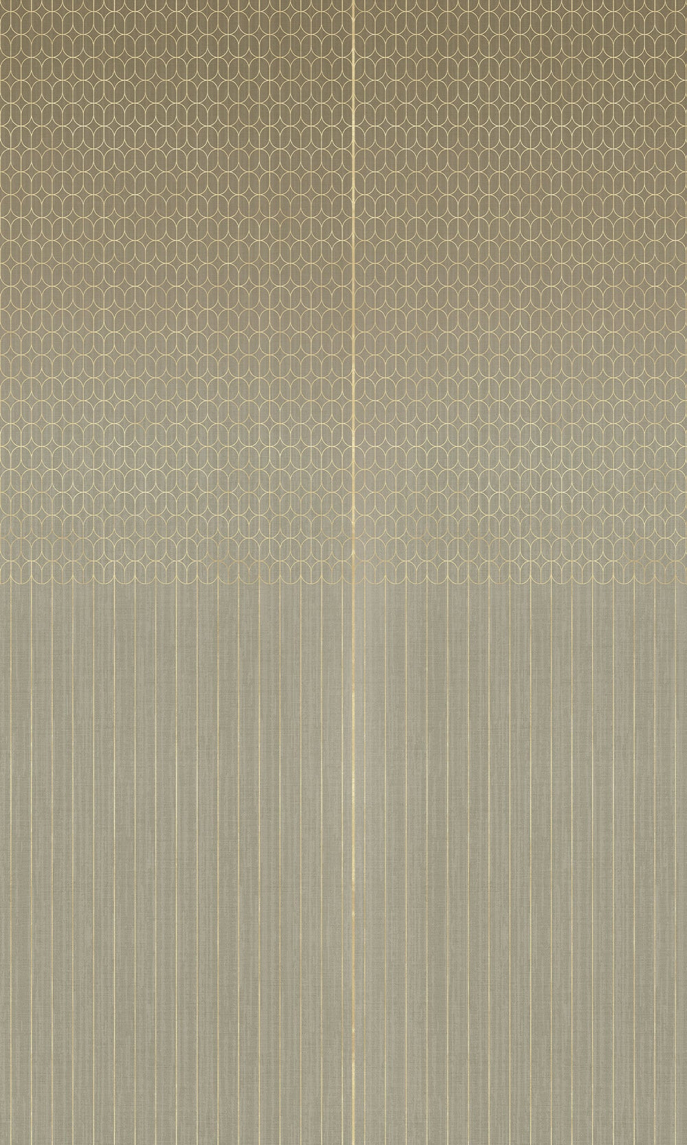 Gold Geometric Striped Murals M2636 - Sample
