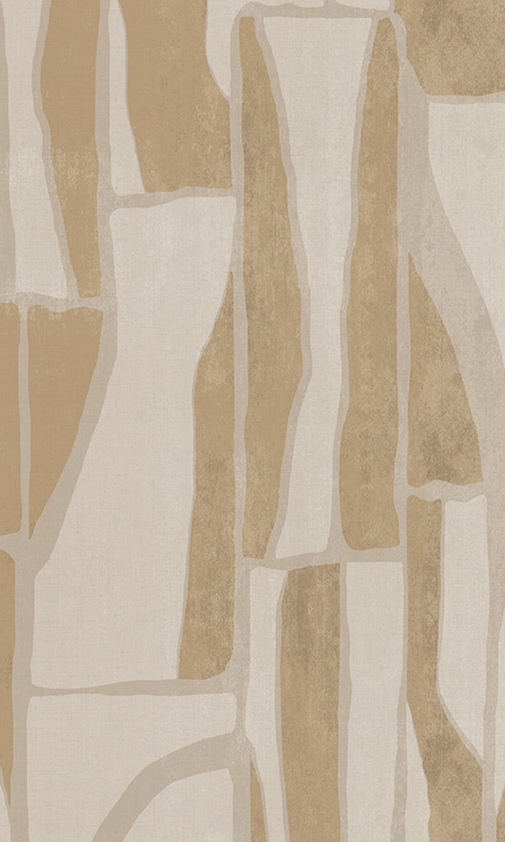 Taupe Abstract Geometric Collage Murals M2661 - Sample