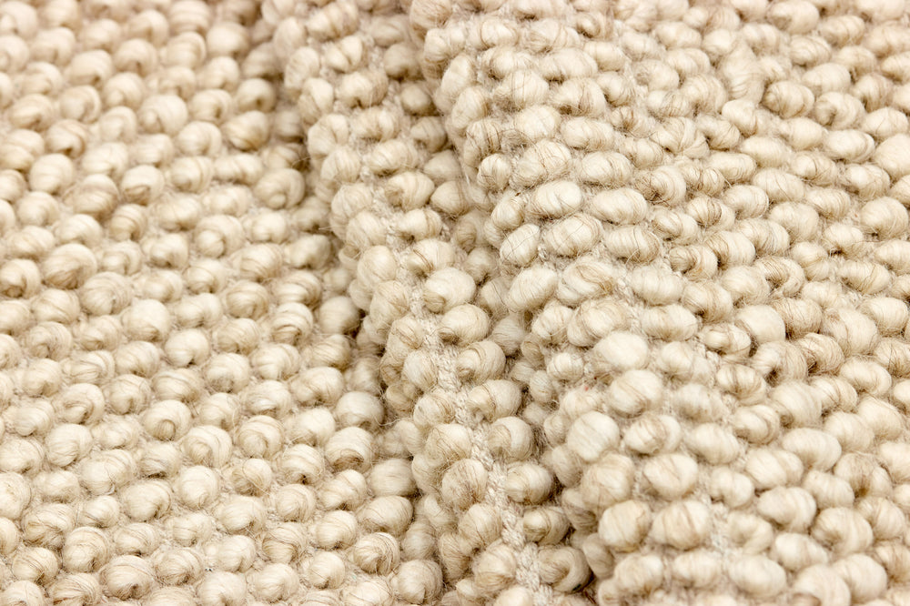 Beige Contemporary Bubbles Handwoven Rectangular Luxury Rugs