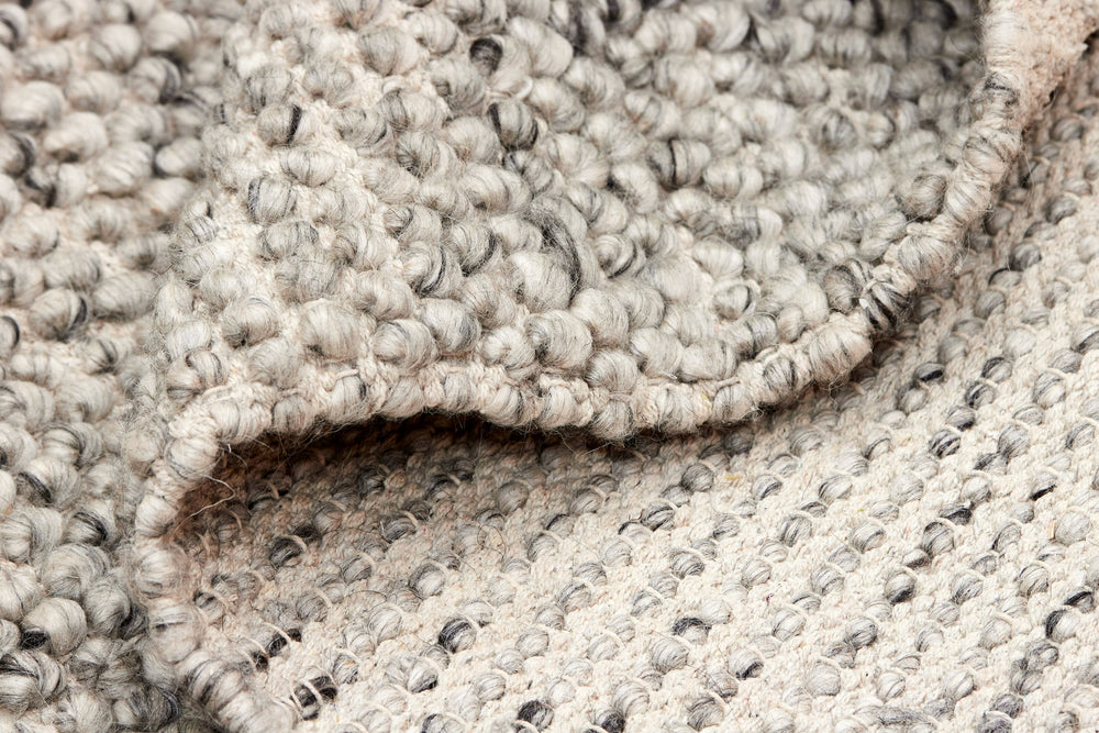 Anthracite Contemporary Bubbles Handwoven Rectangular Luxury Rugs