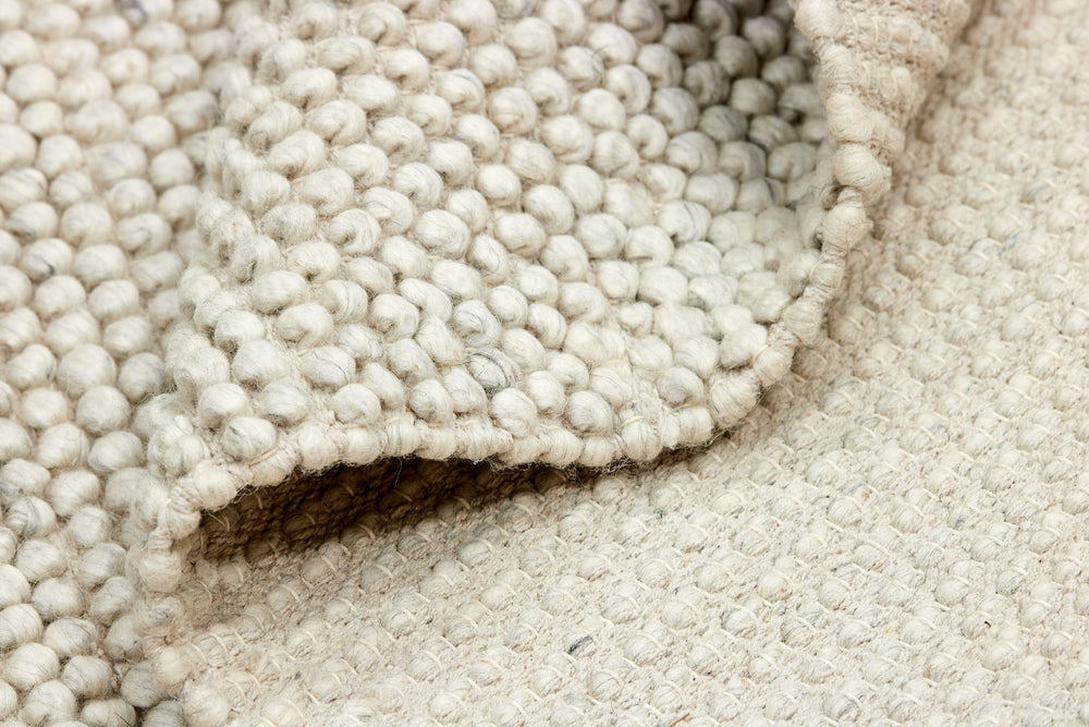 Grey Contemporary Bubbles Handwoven Rectangular Luxury Rugs