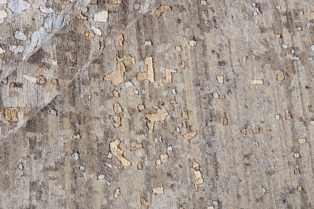 Multi Concrete Abstract Hand Knotted Rectangular Luxury Rugs