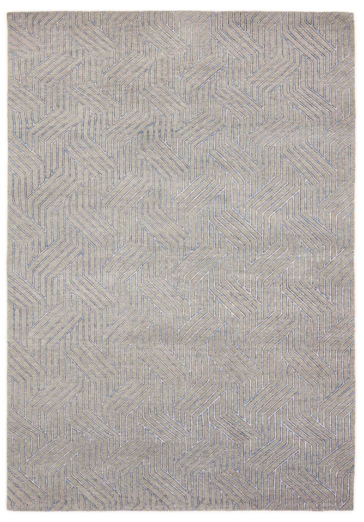 Companion Collection: Luxurious Hand-Knotted Scandinavian Design Rugs in Wool and Viscose60 cm x 90 cm